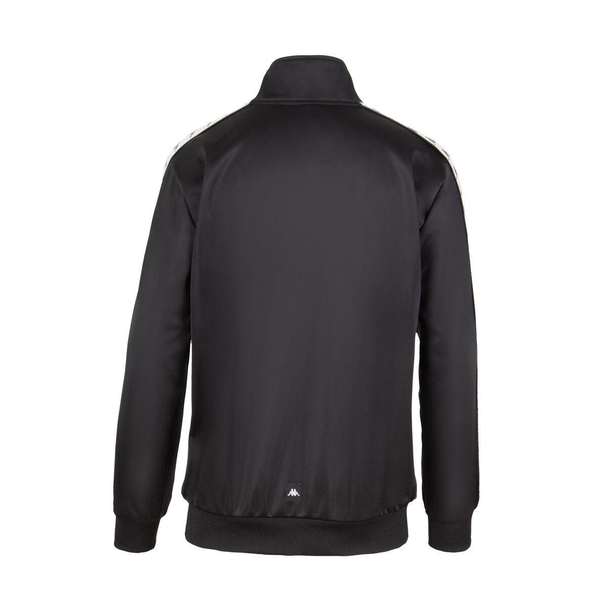 Chaqueta Full Zipper Men Black White Black-2