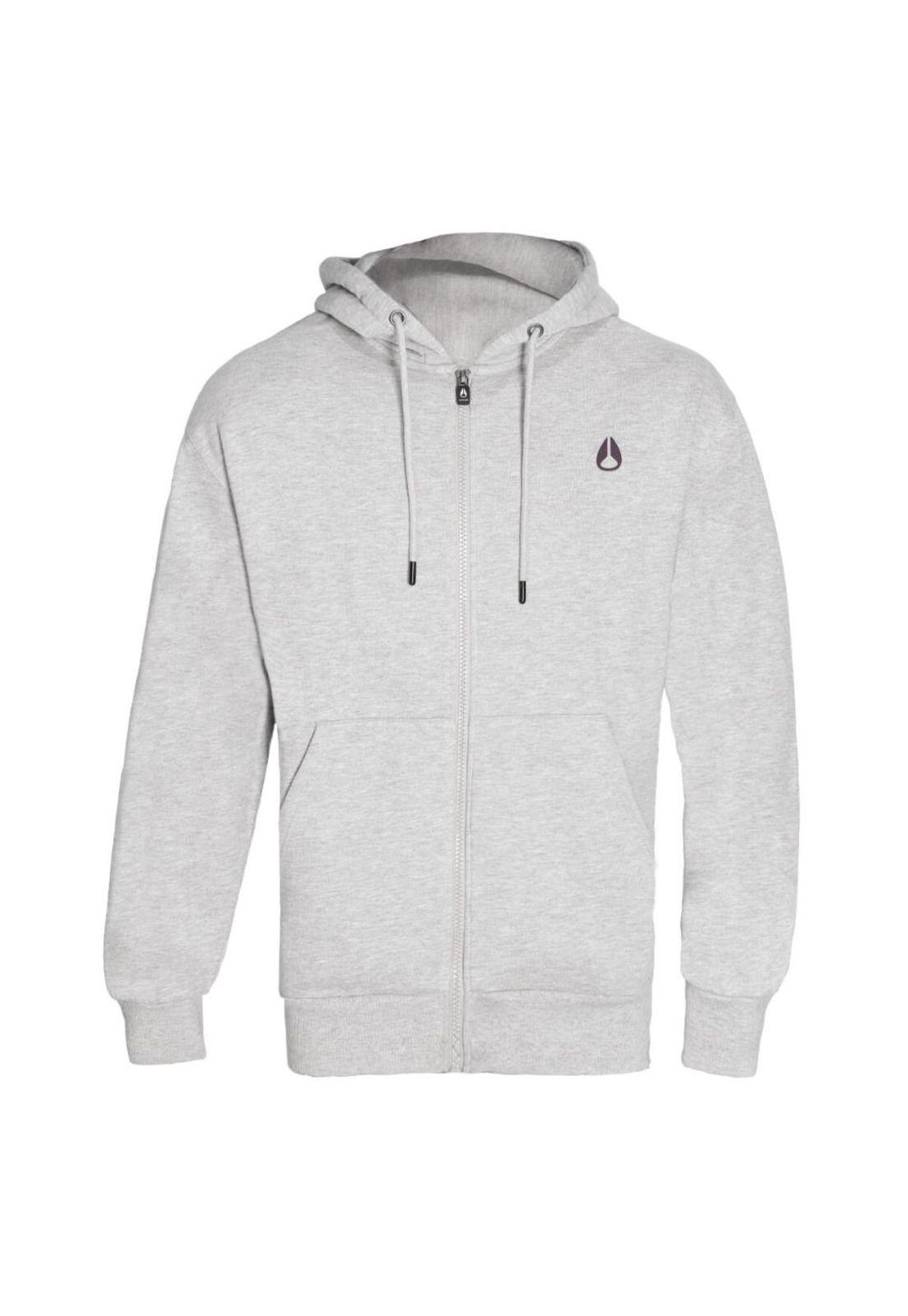 Poleron Men Full zipper "No Time To Stop" Gray-0