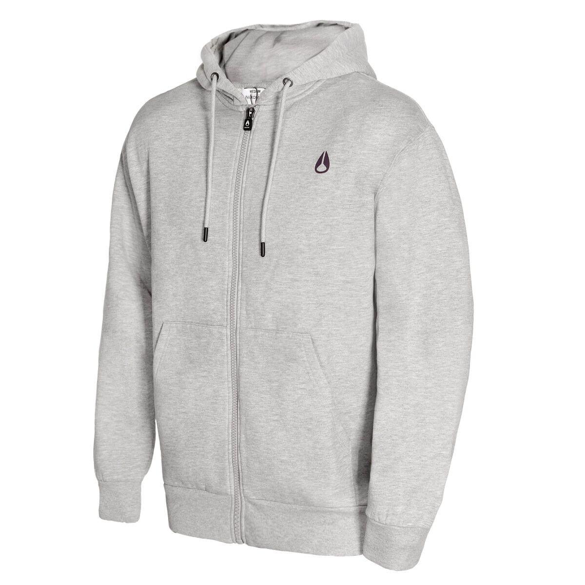 Poleron Men Full zipper "No Time To Stop" Gray-1