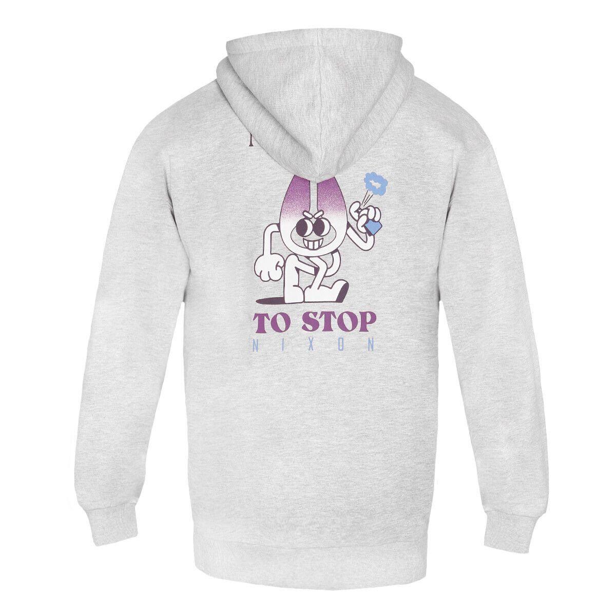 Poleron Men Full zipper "No Time To Stop" Gray-3