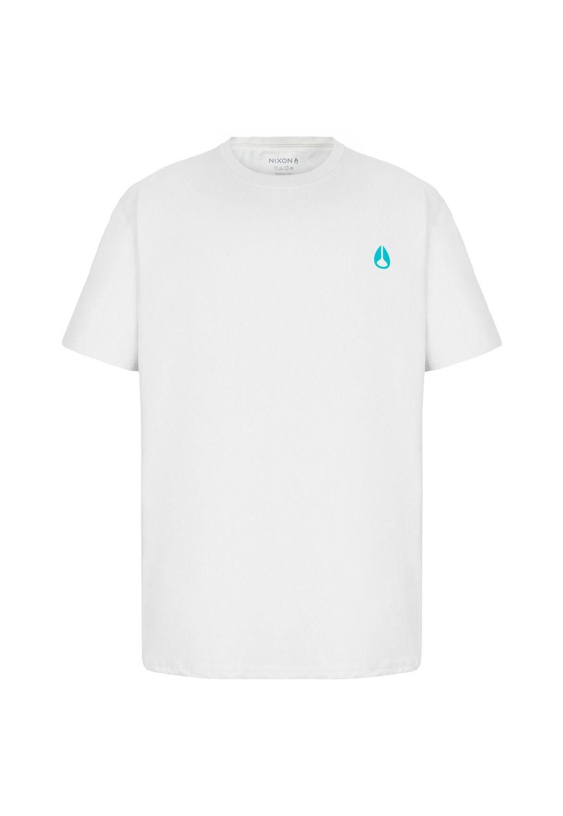 Polera Nixon Men Don’t Stop Time Racoon White-0