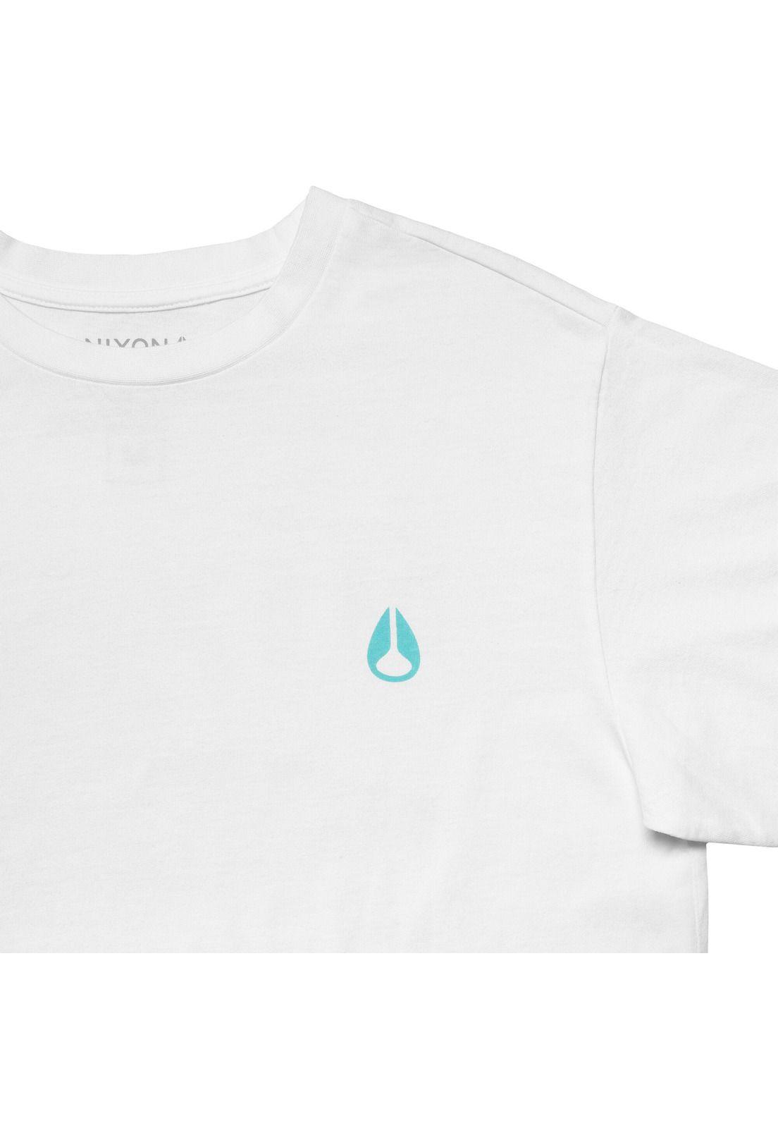 Polera Nixon Men Don’t Stop Time Racoon White-2