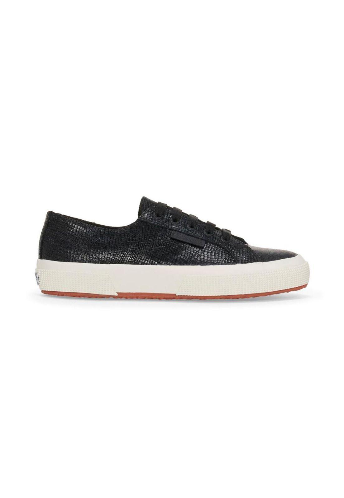 Zapatilla 2750 Snake Leather Black F Avorio-0