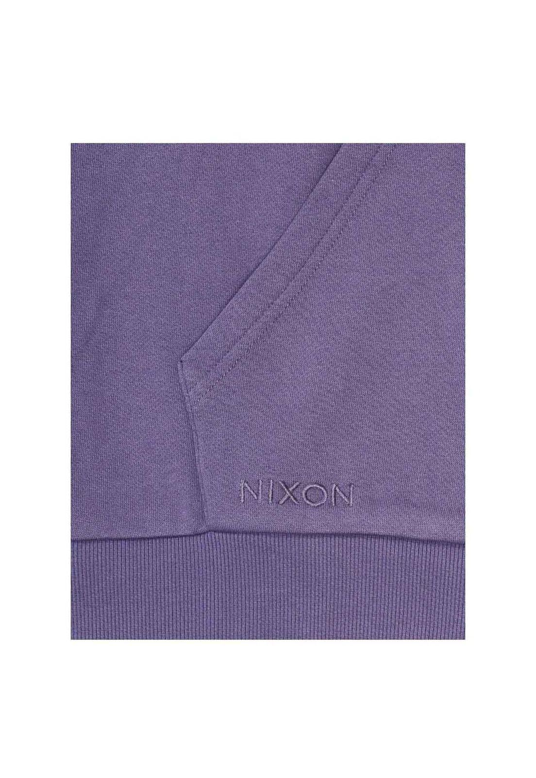 Polerón Nixon Men Full Zipper Tiny logo Light Purple-3