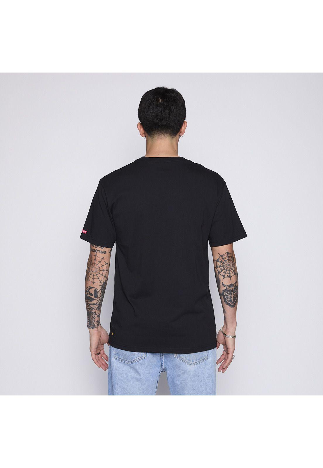 Polera Colo Colo Urbano Hombre Escudo Negro-1
