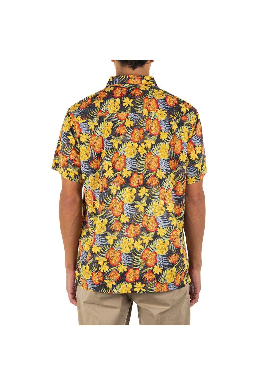 Camisa Rincon Ss Flower Multicolor Hurley-3