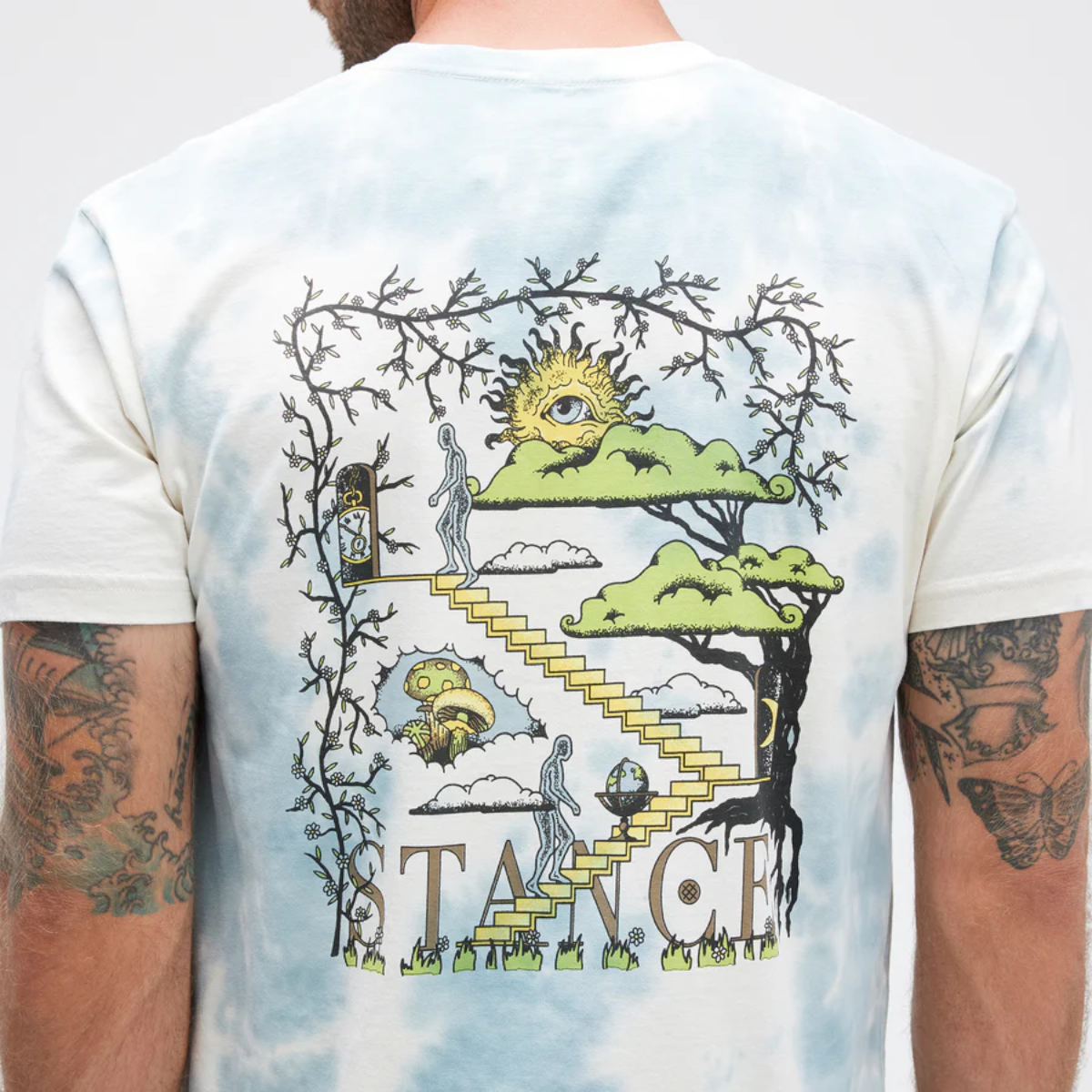 Polera Stance Sol Blue Washed-4