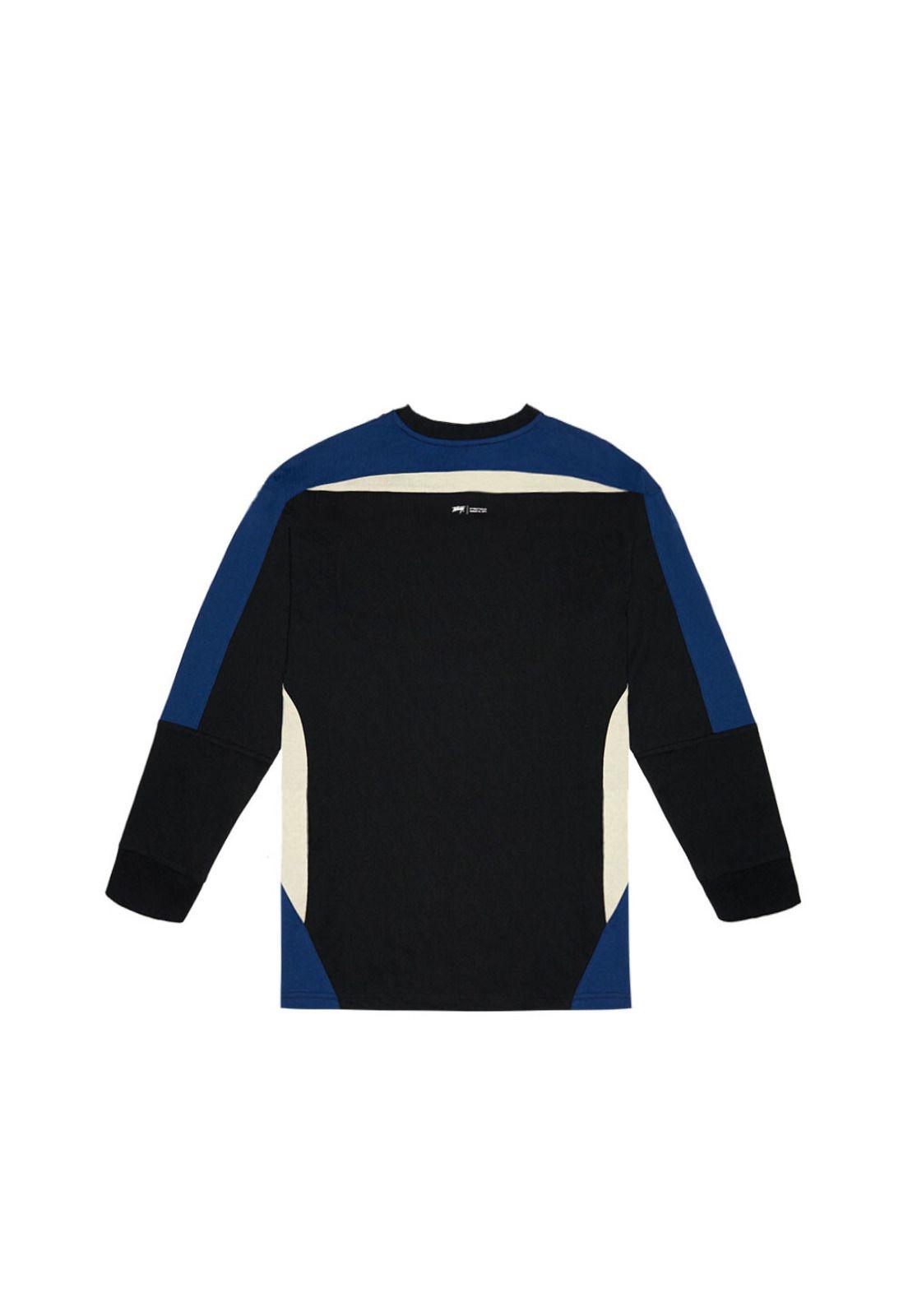 Polera Manga Larga Whatup Hombre Black Blue-1