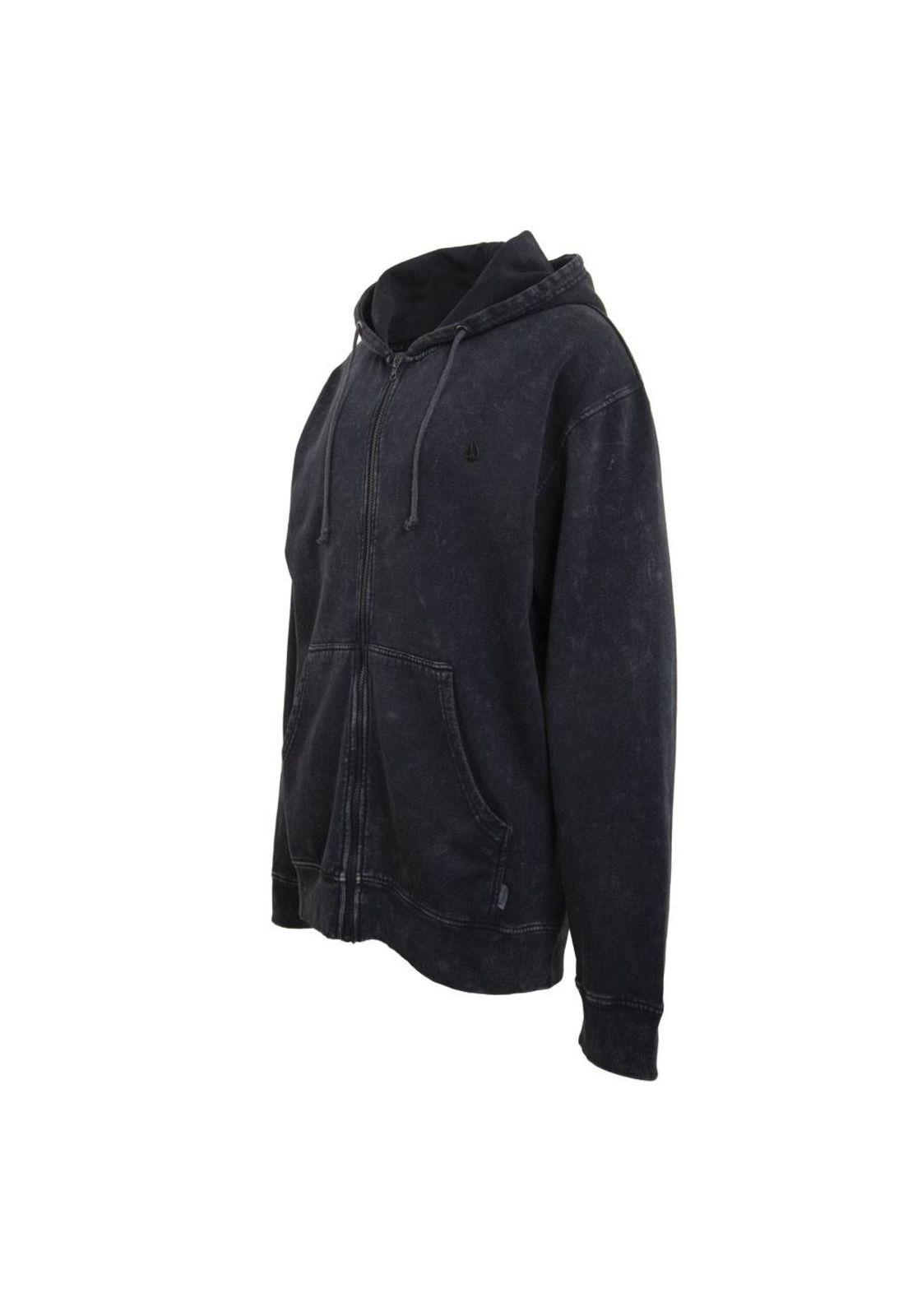 Polerón Zipper Men Grey Logo Back Rainbow-1