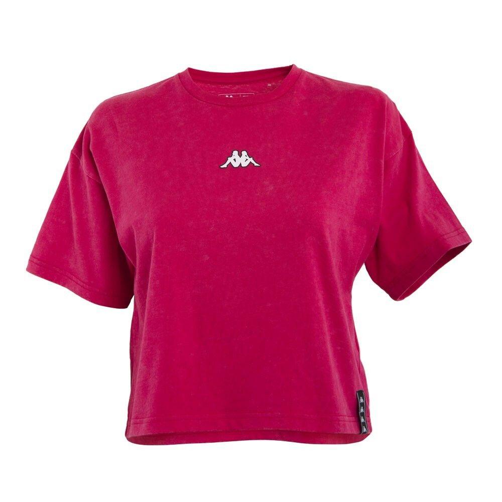 Polera Crop Top Girls Fucshia-0