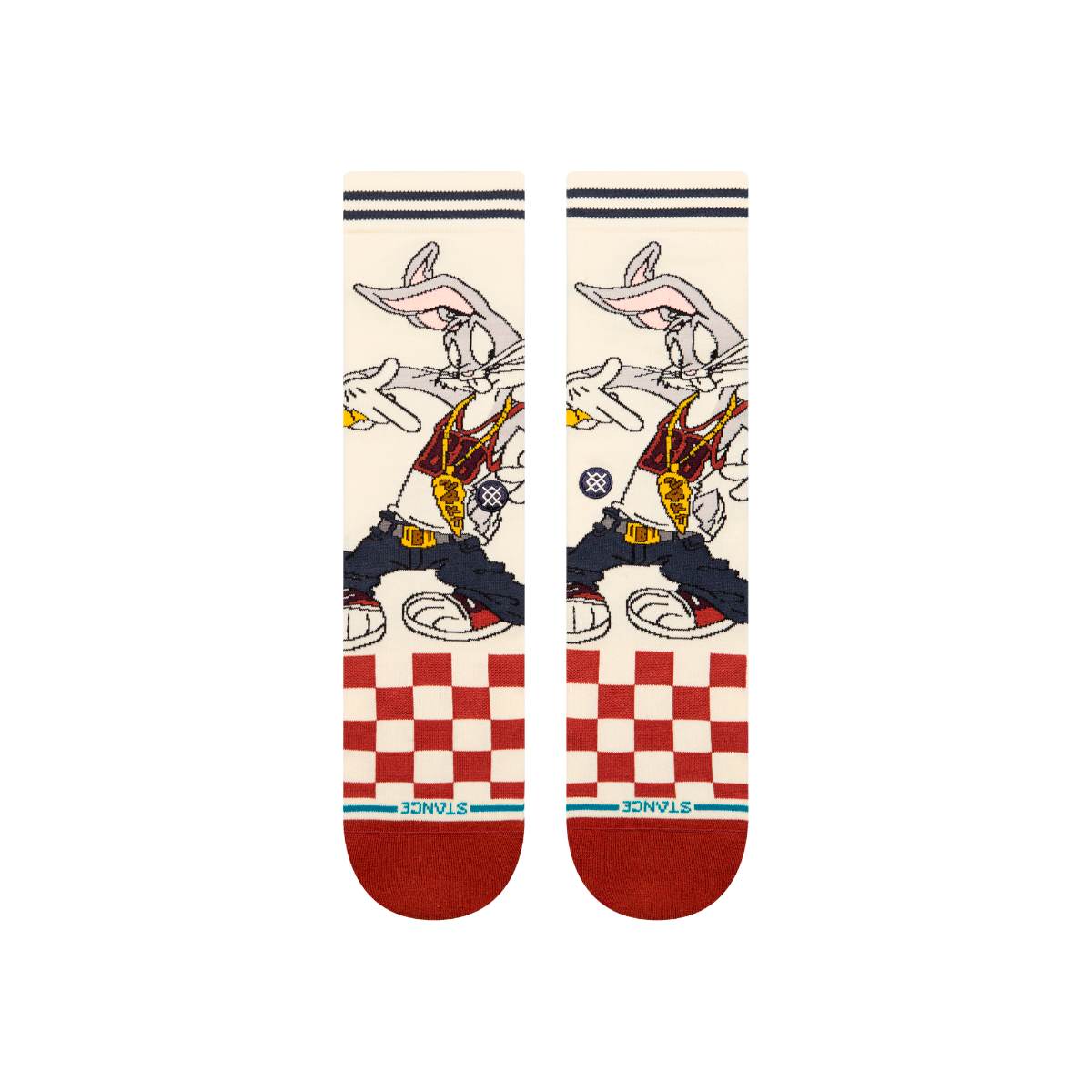 Stance Sock Bugs Bunny Crew Vintage White-1