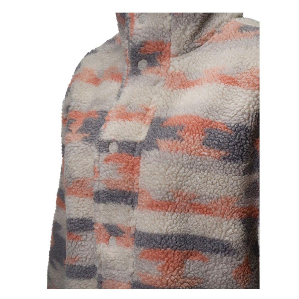 Sherpa Reef Women Buttons Ethnic Pink Beige-2