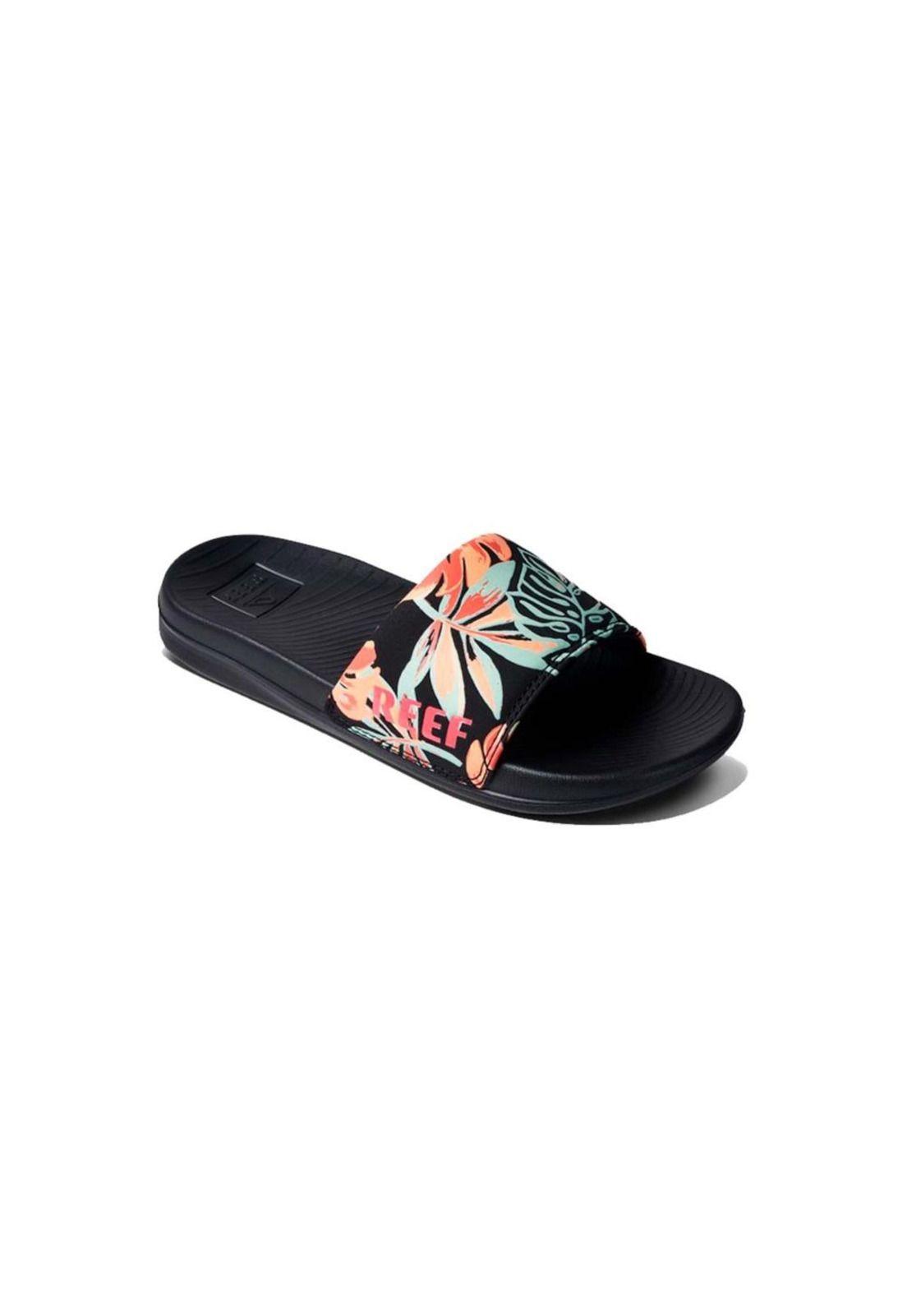 Sandalia Women One Slide Black Monstera-0