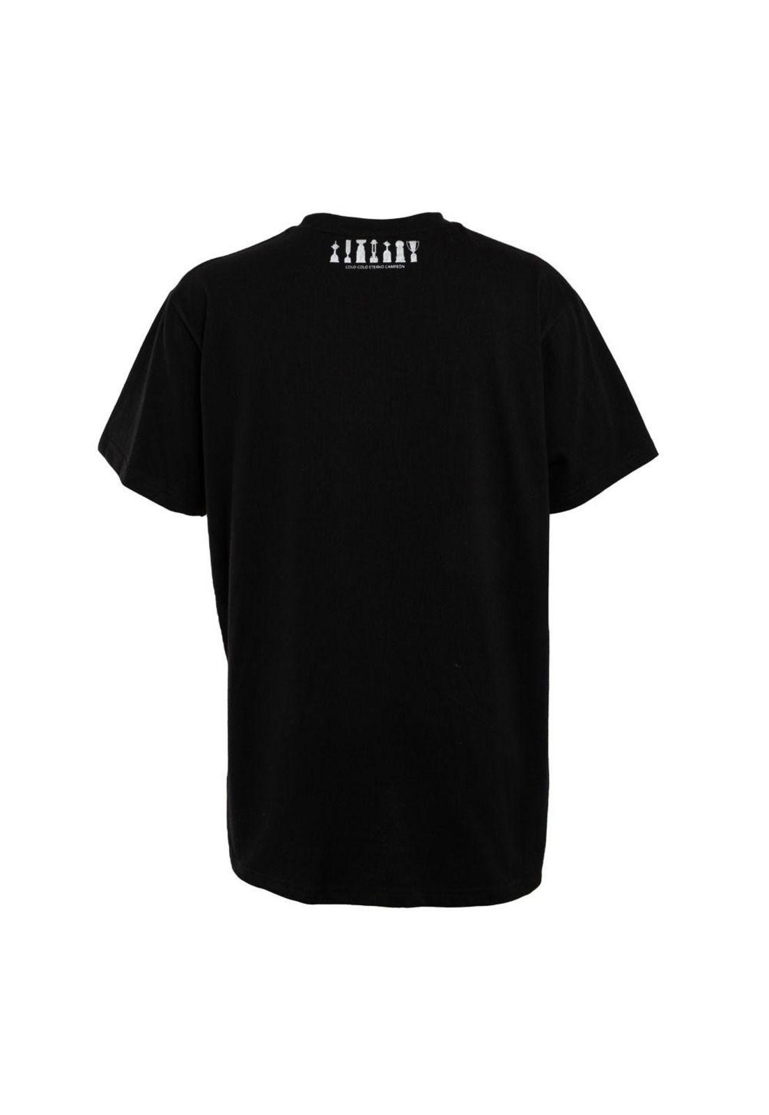 Polera Colo Colo Urbano "Trofeos Gris" Negra-2