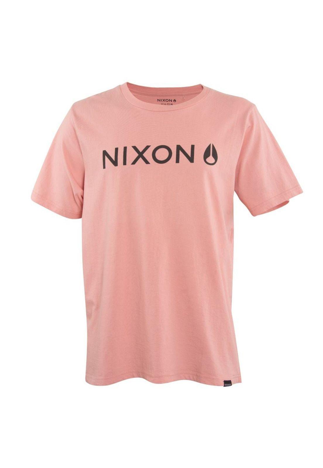 Polera Men Pink Logo Front Black-0