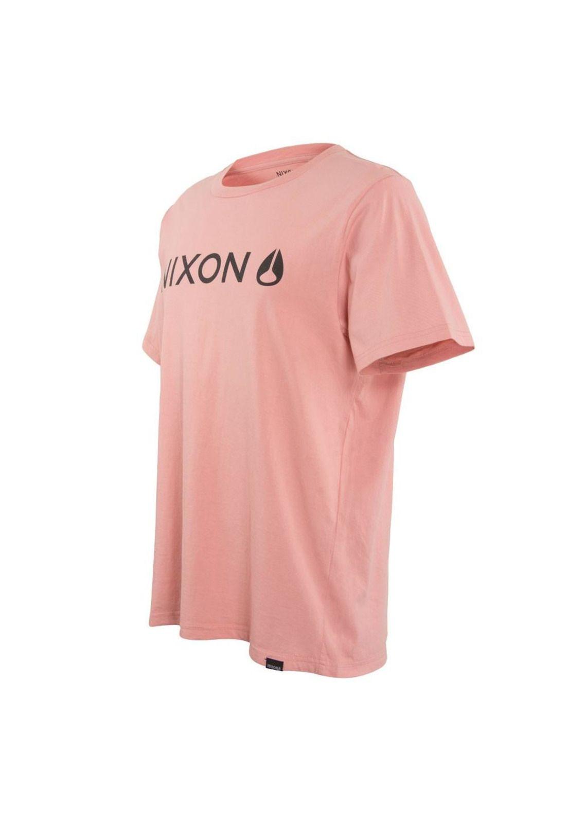 Polera Men Pink Logo Front Black-1