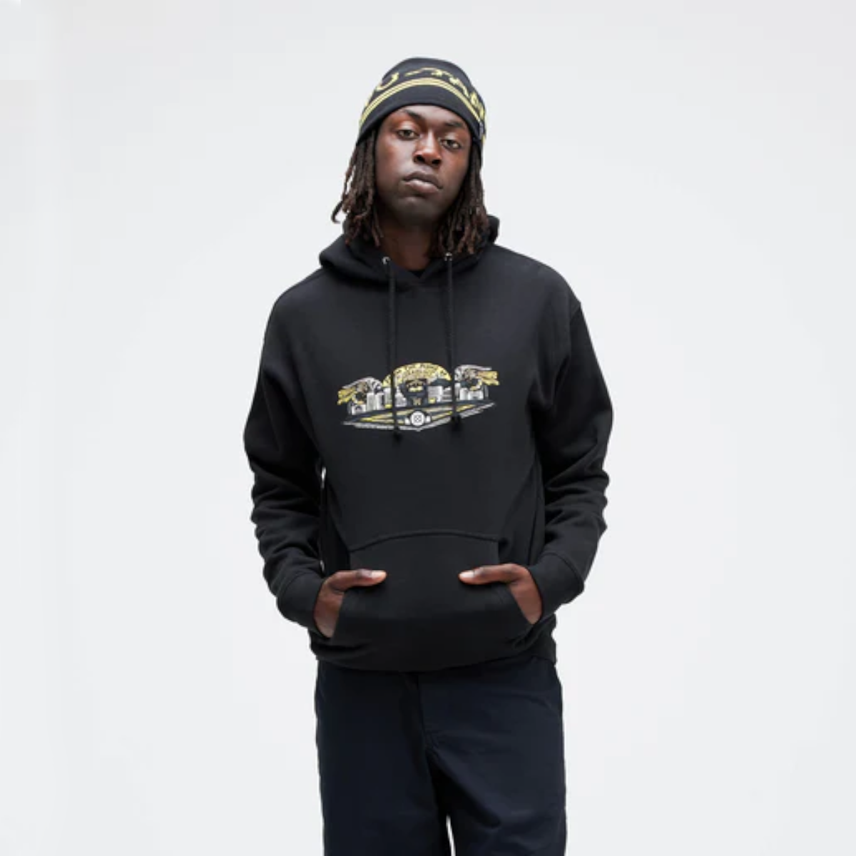 Polerón Stance Hoodie Wu-Tang Panther Hoodie Black-2