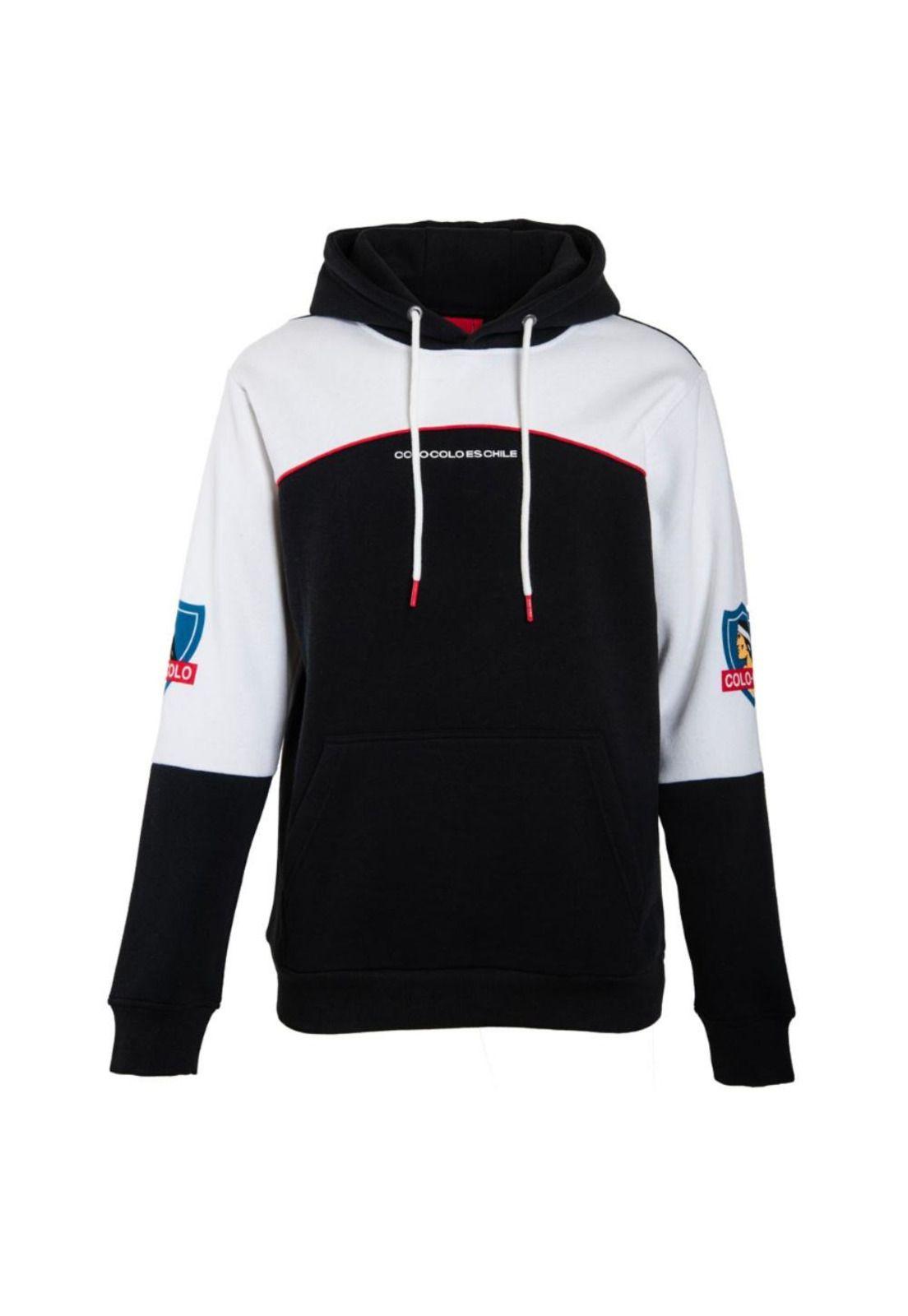 Poleron Colo Colo Urbano Hoodie "Colo Colo es Chile" Negro-0