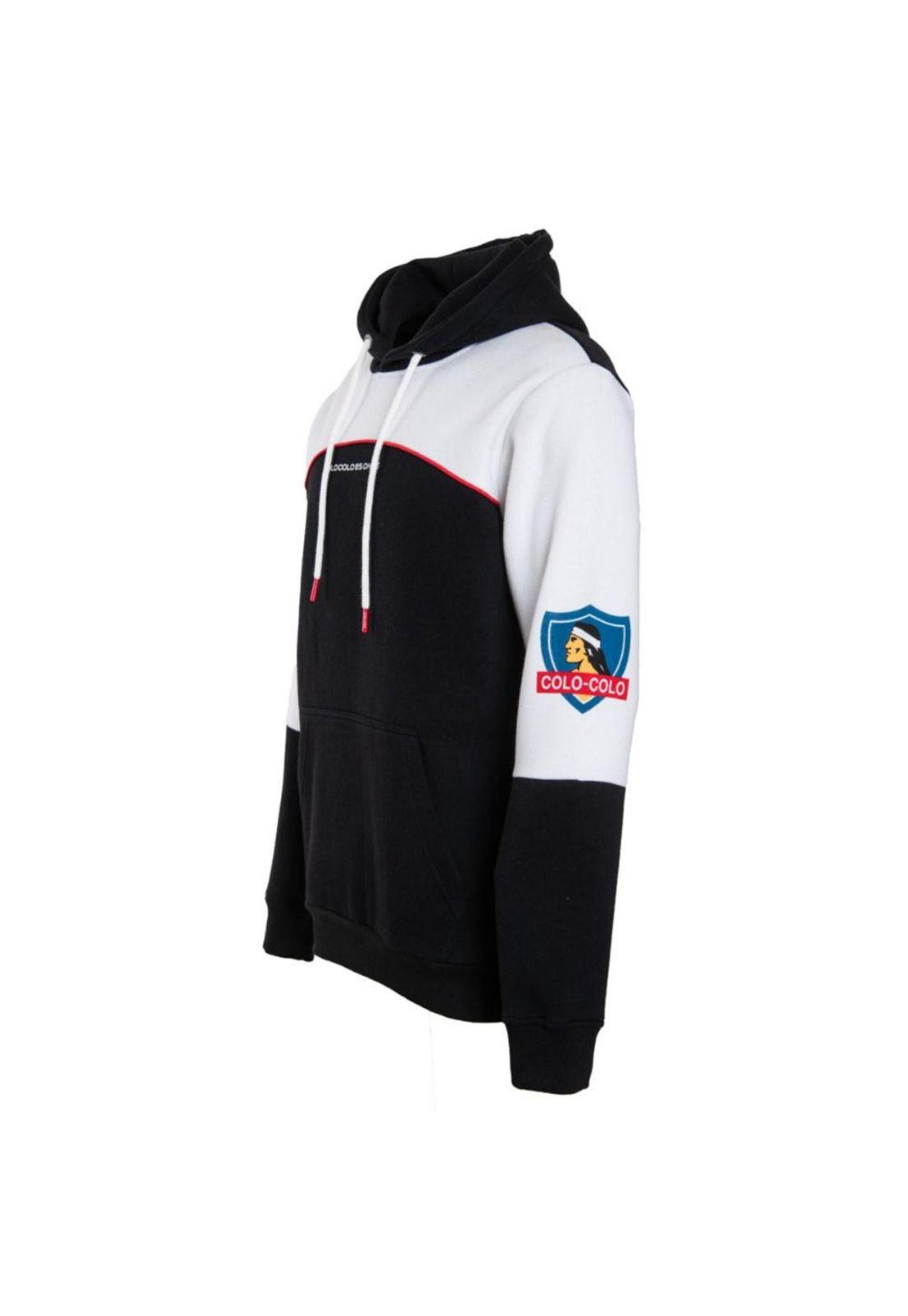 Poleron Colo Colo Urbano Hoodie "Colo Colo es Chile" Negro-1