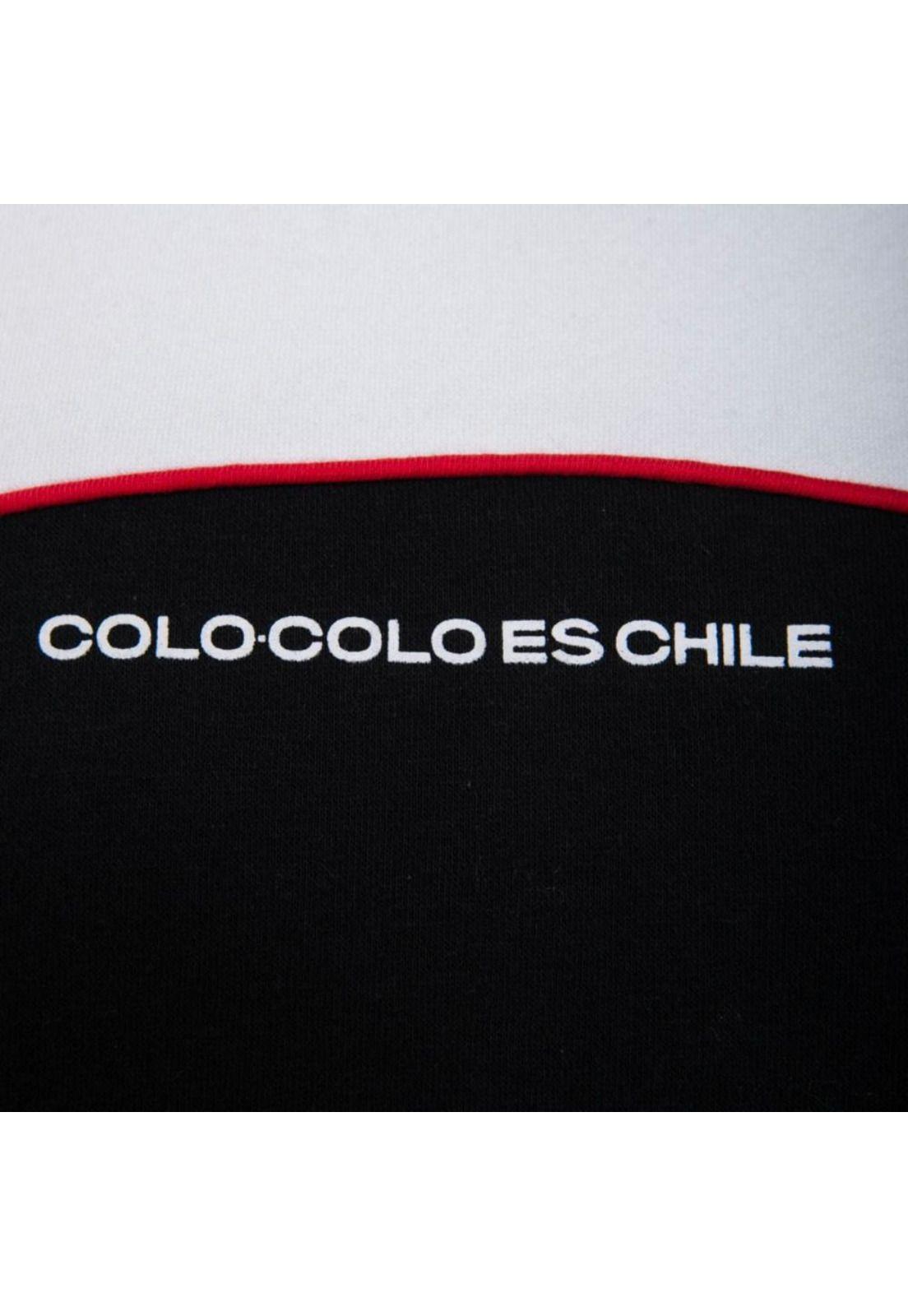 Poleron Colo Colo Urbano Hoodie "Colo Colo es Chile" Negro-3