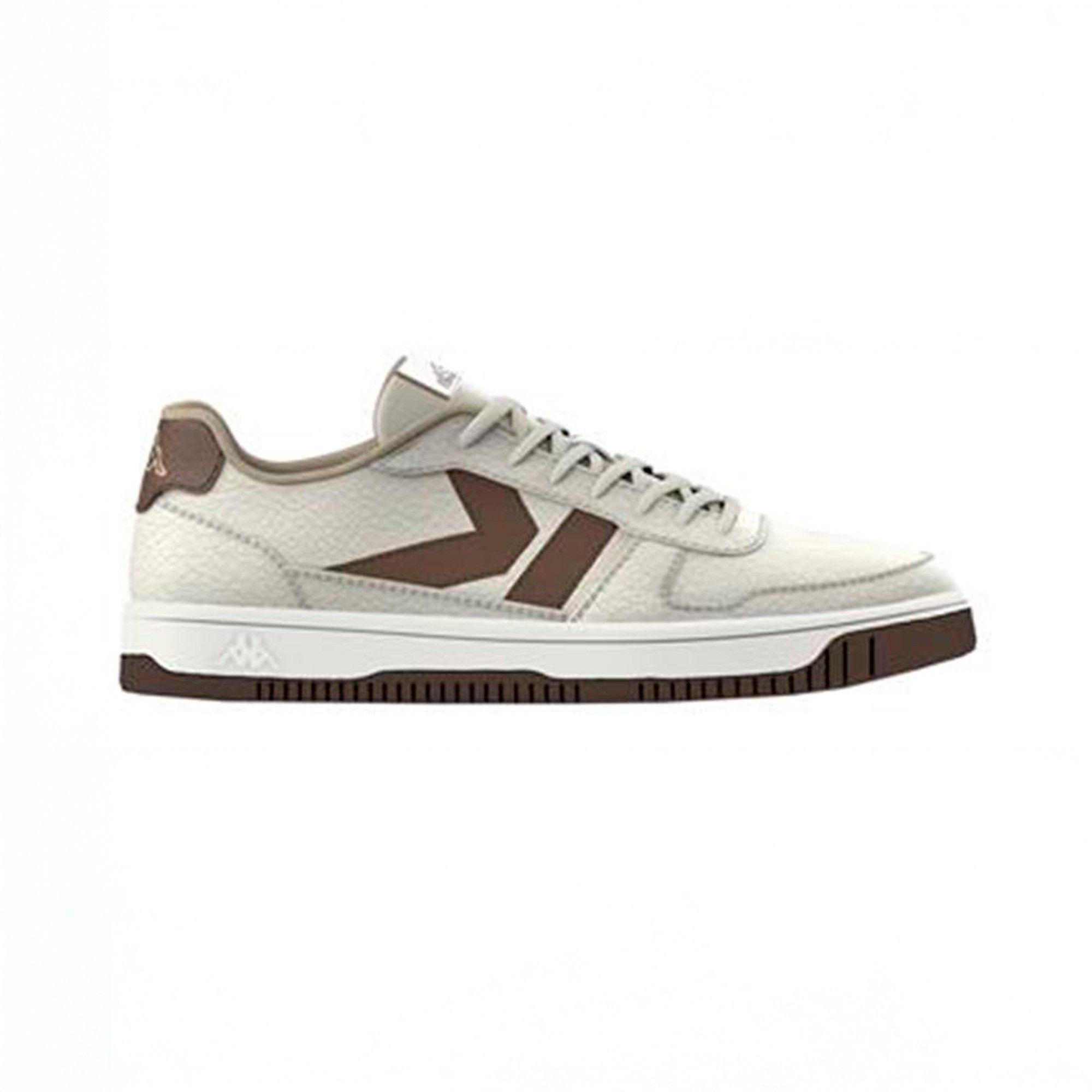 Zapatilla Logo Kappa Karushi White Tofu Brown Coccoa-0