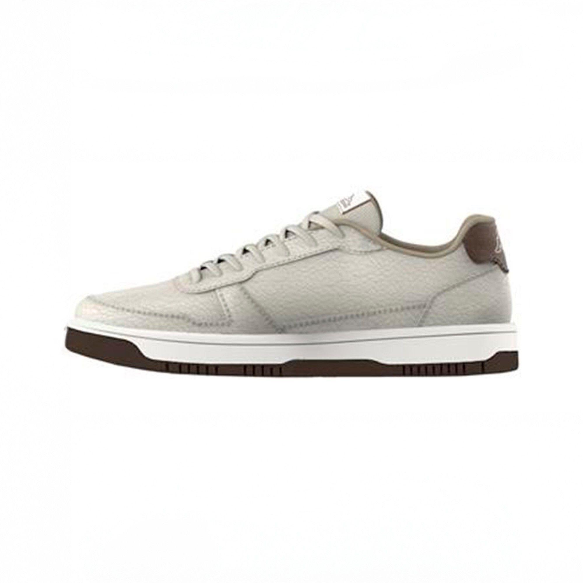 Zapatilla Logo Kappa Karushi White Tofu Brown Coccoa-2