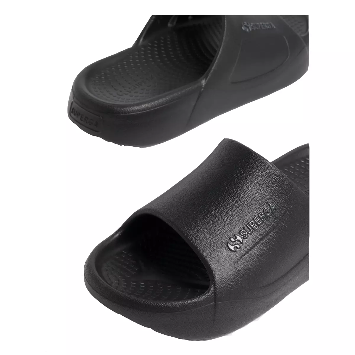 Sandalia Superga 1950 Monoblock Slide Black-3