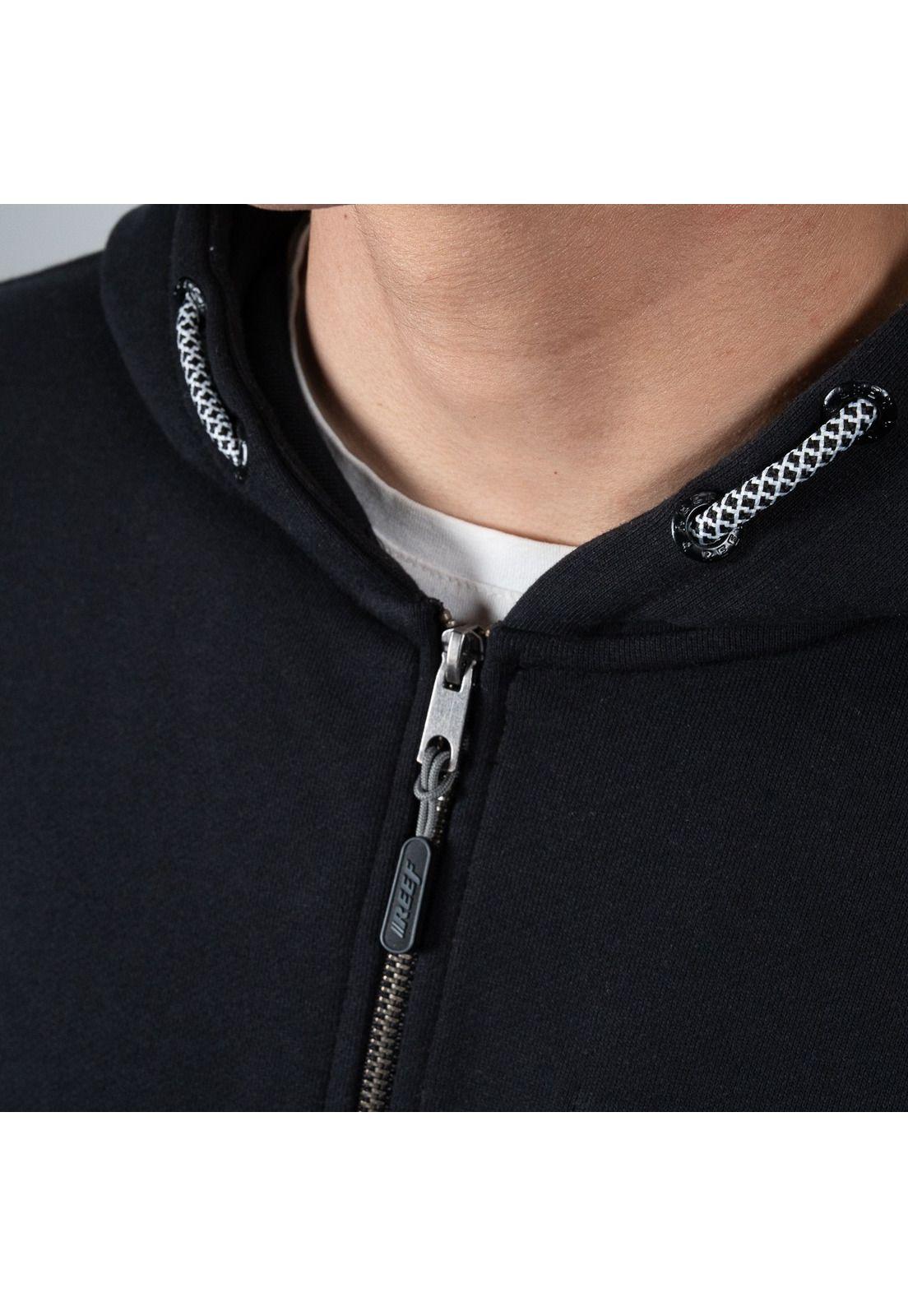 Polerón Reef Men Full Zipper Black-2