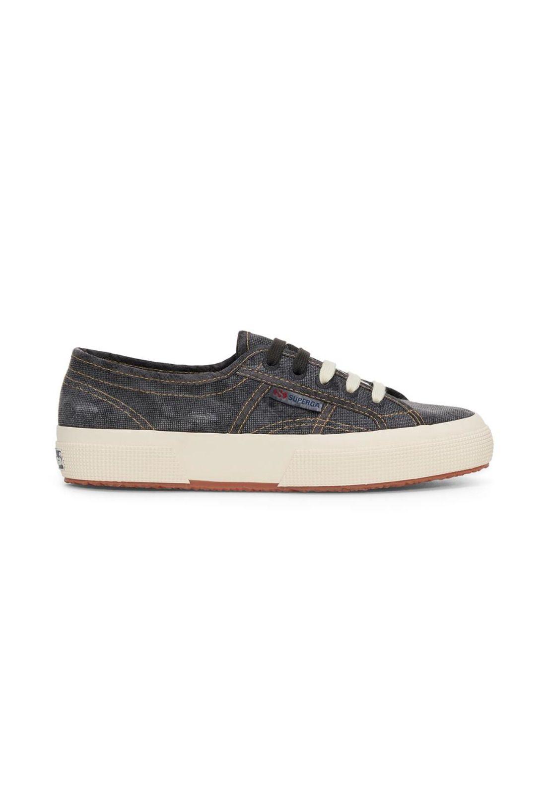 Zapatilla 2750 Cotton Denim Destroyed Black Bristol Beige-0