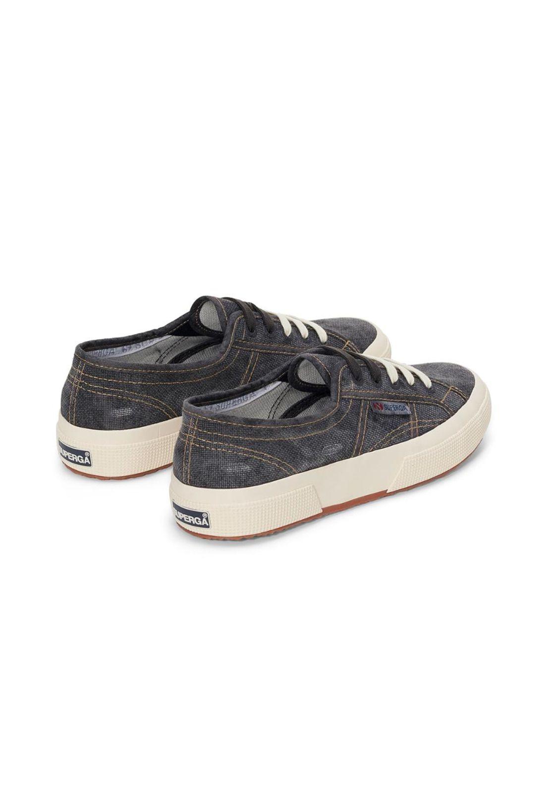 Zapatilla 2750 Cotton Denim Destroyed Black Bristol Beige-2