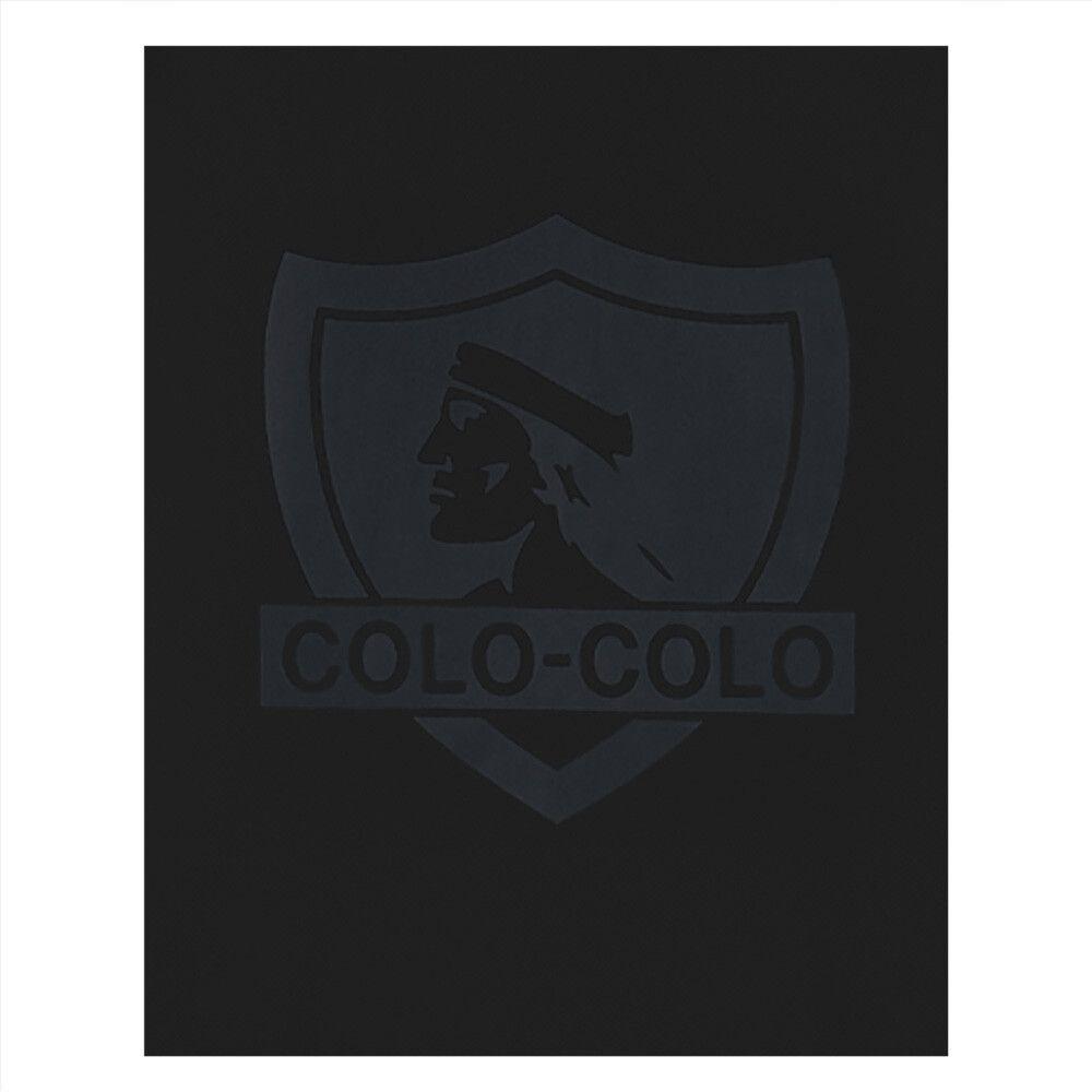 Polerón Colo Colo Urbano Negro Escudo Gris-2