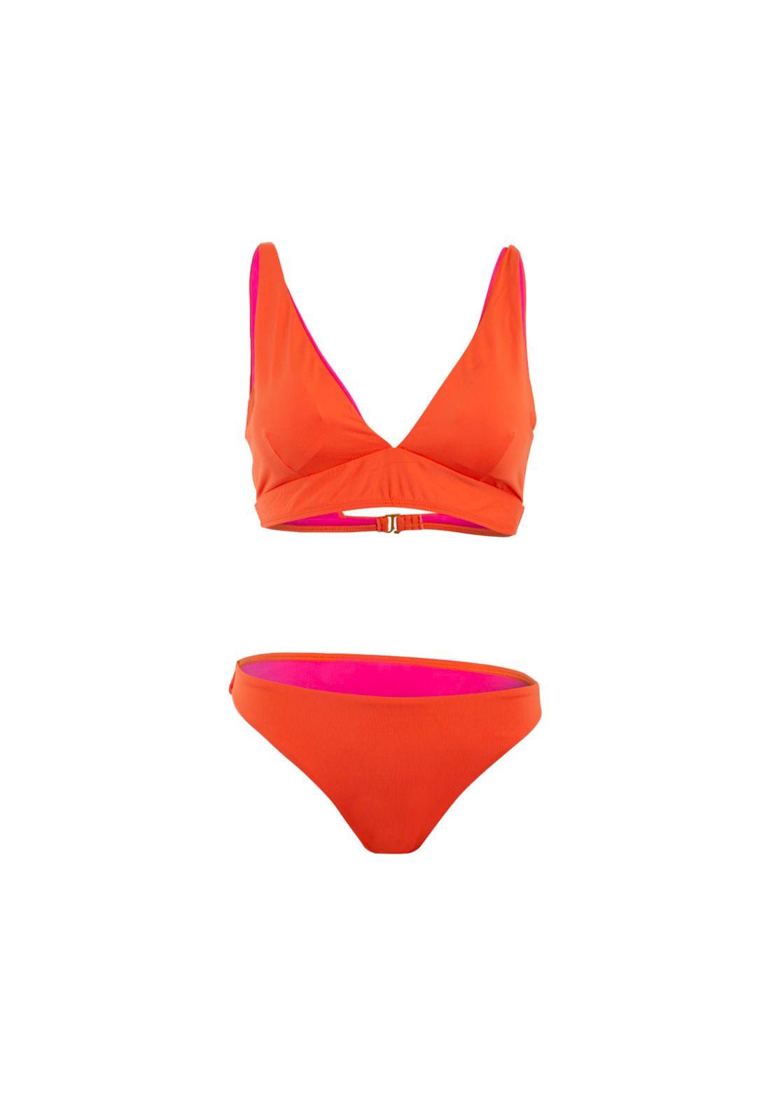 Bikini V Orange Pink-1