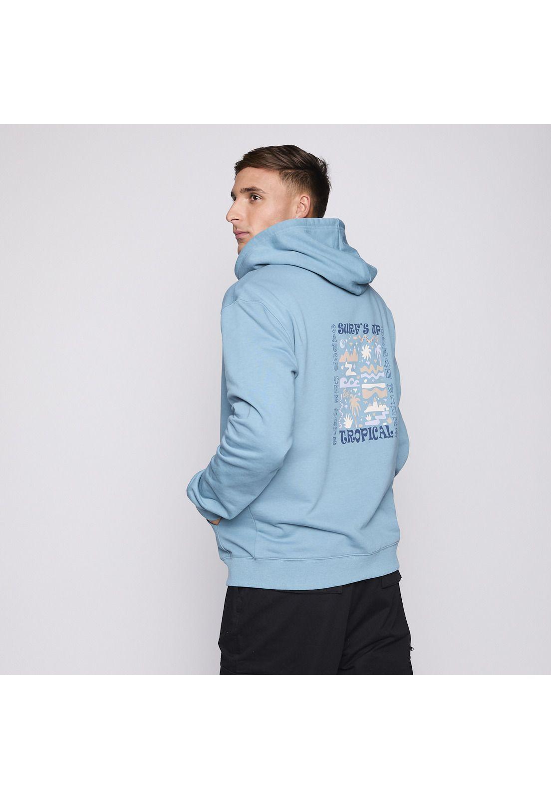 Polerón Reef Men Full Zipper Blue Surf Up-2