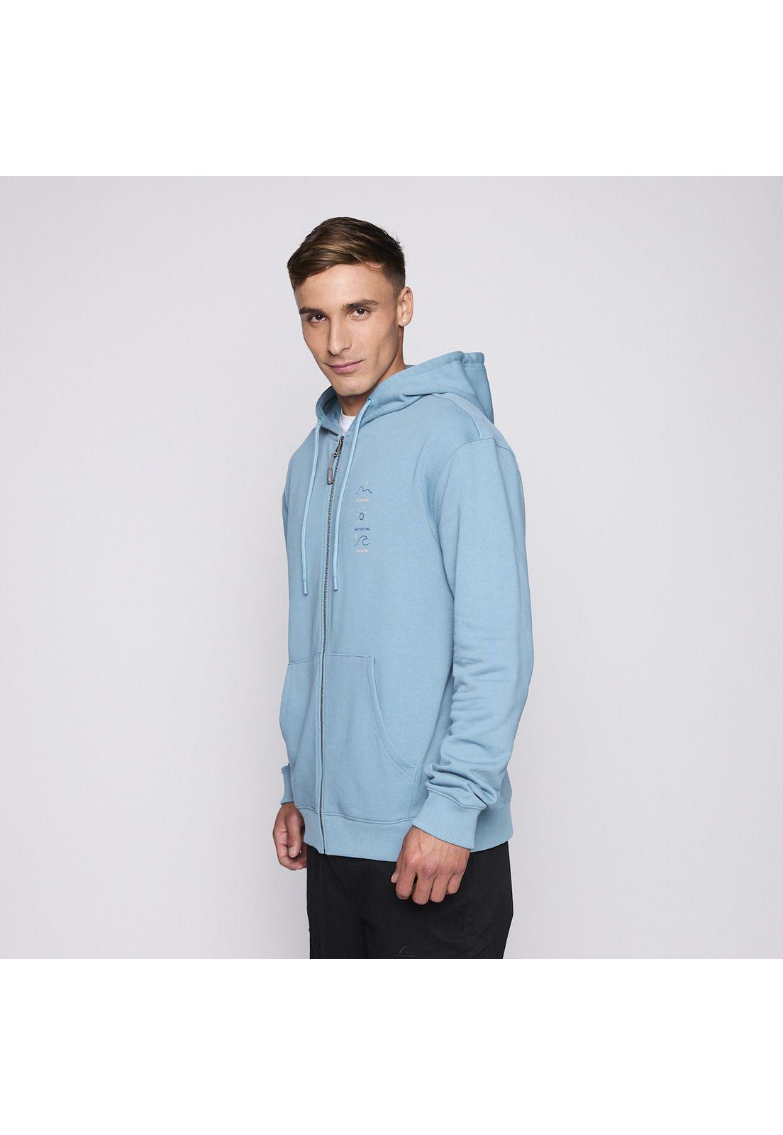 Polerón Reef Men Full Zipper Blue Surf Up-3
