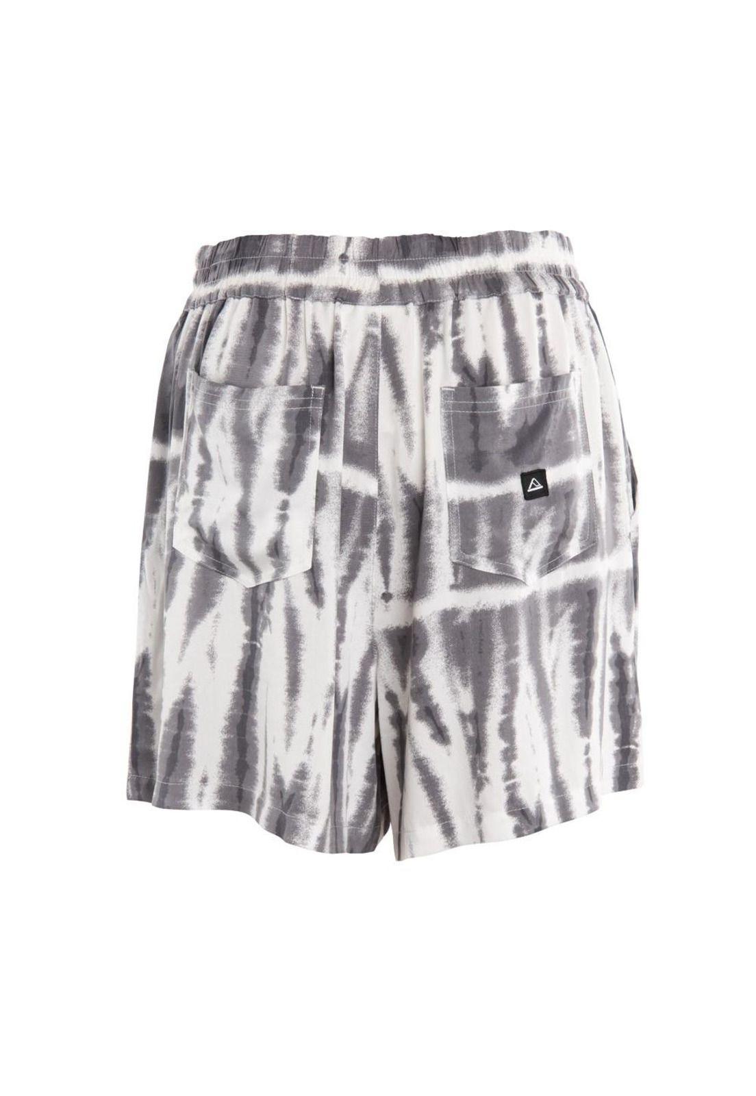 Short Tiedye Grey White-2