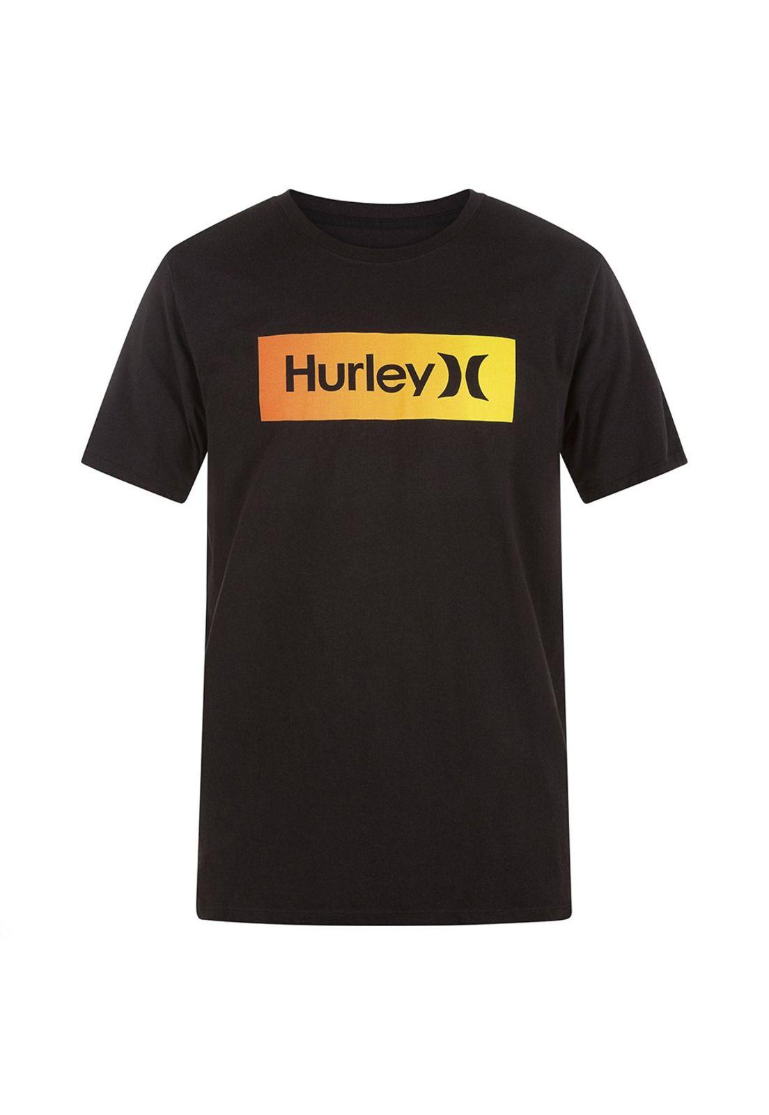 Polera EVD WSH OAO Boxed Gradient Black Hurley-0