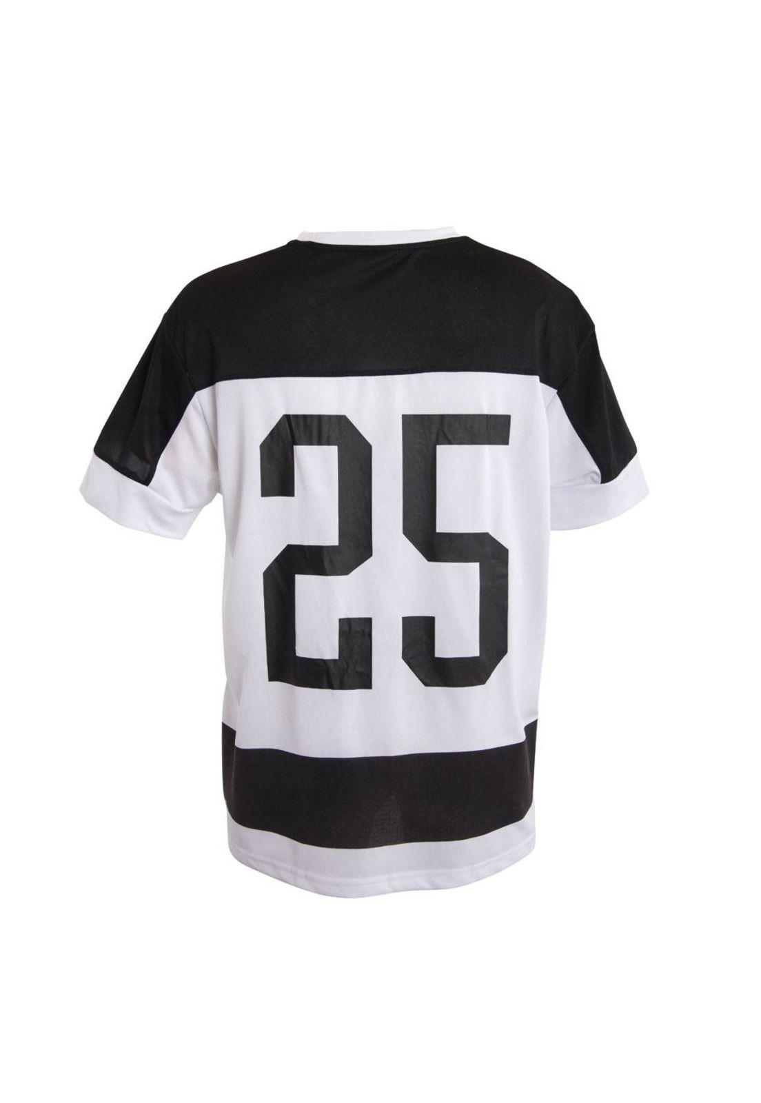 Polera Colo Colo Urbano Blanco y Negro '25 Escudo Front-2