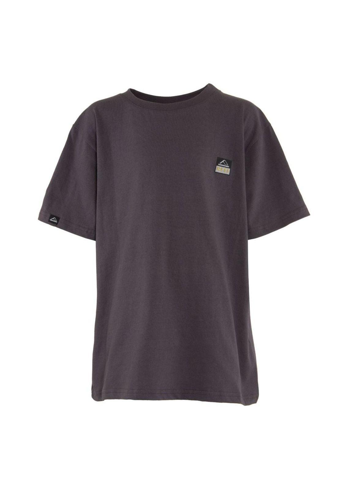 Polera Kids Grey Logo Black Back-0