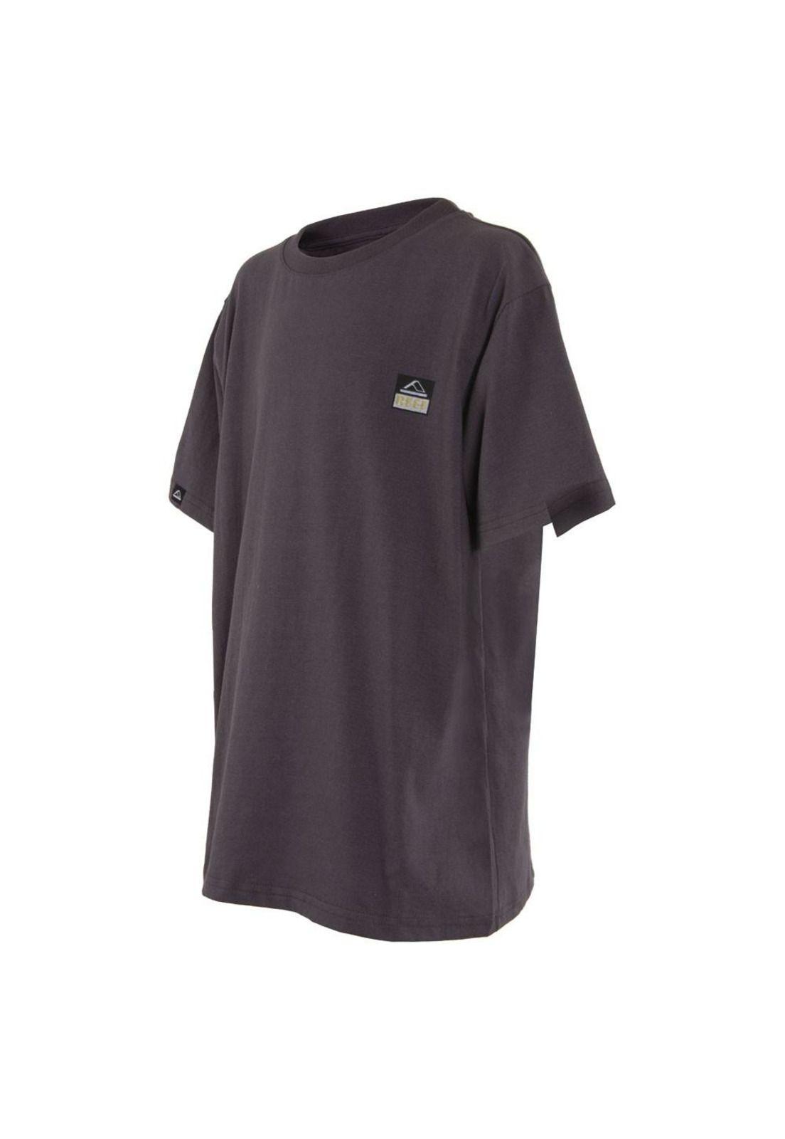 Polera Kids Grey Logo Black Back-2