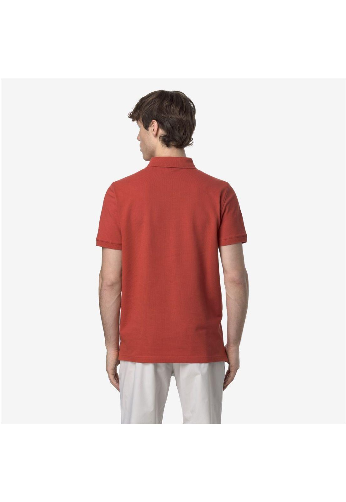 Polera K-Way Men Amedee Pique Red Jasper-1