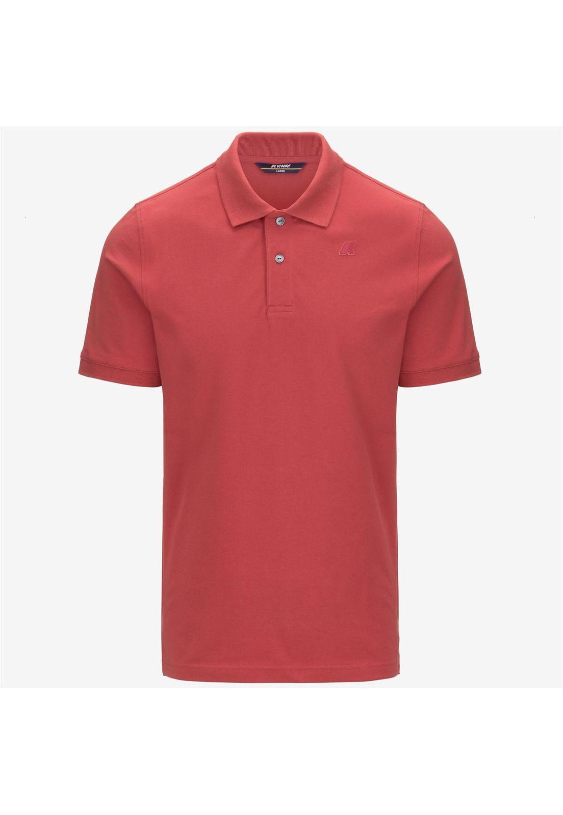 Polera K-Way Men Amedee Pique Red Jasper-4