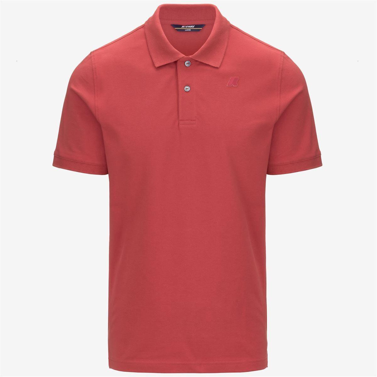 Polera K-Way Men Amedee Pique Red Jasper-0