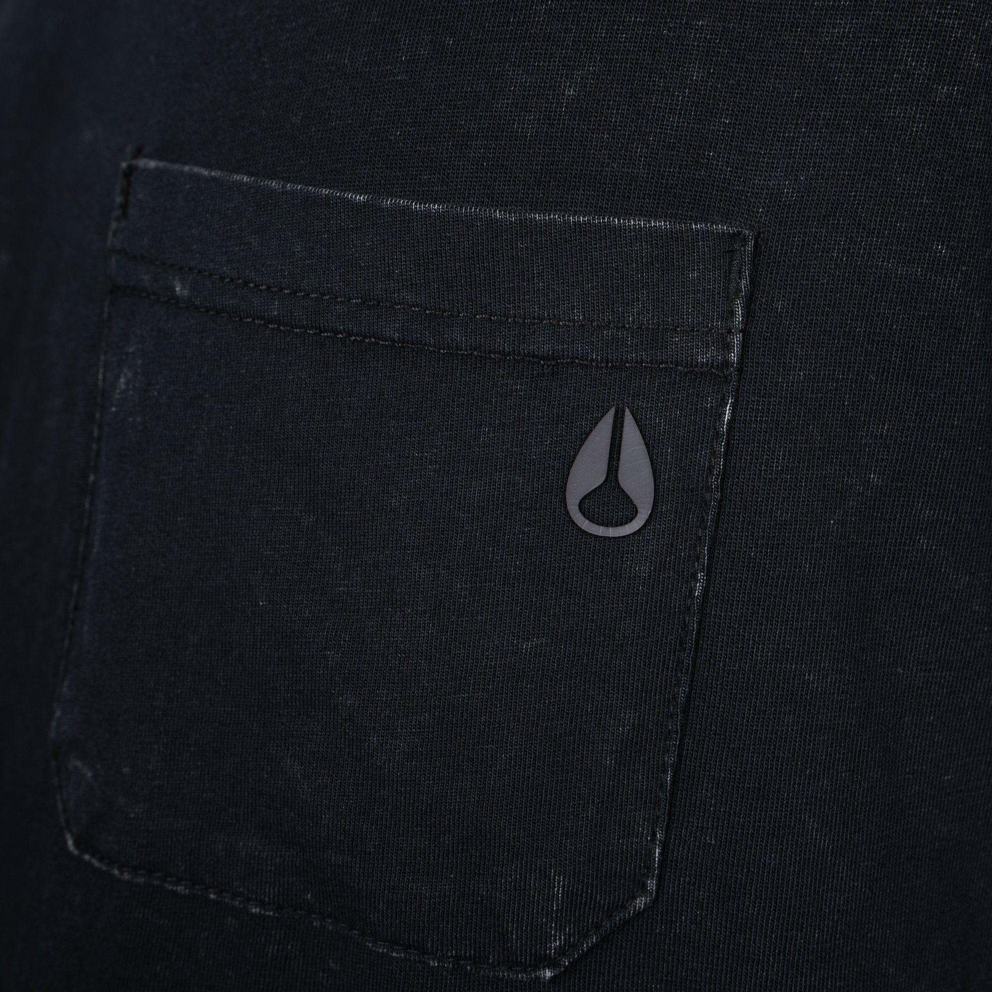 Polera Nixon Men Pocket Washed Black-2