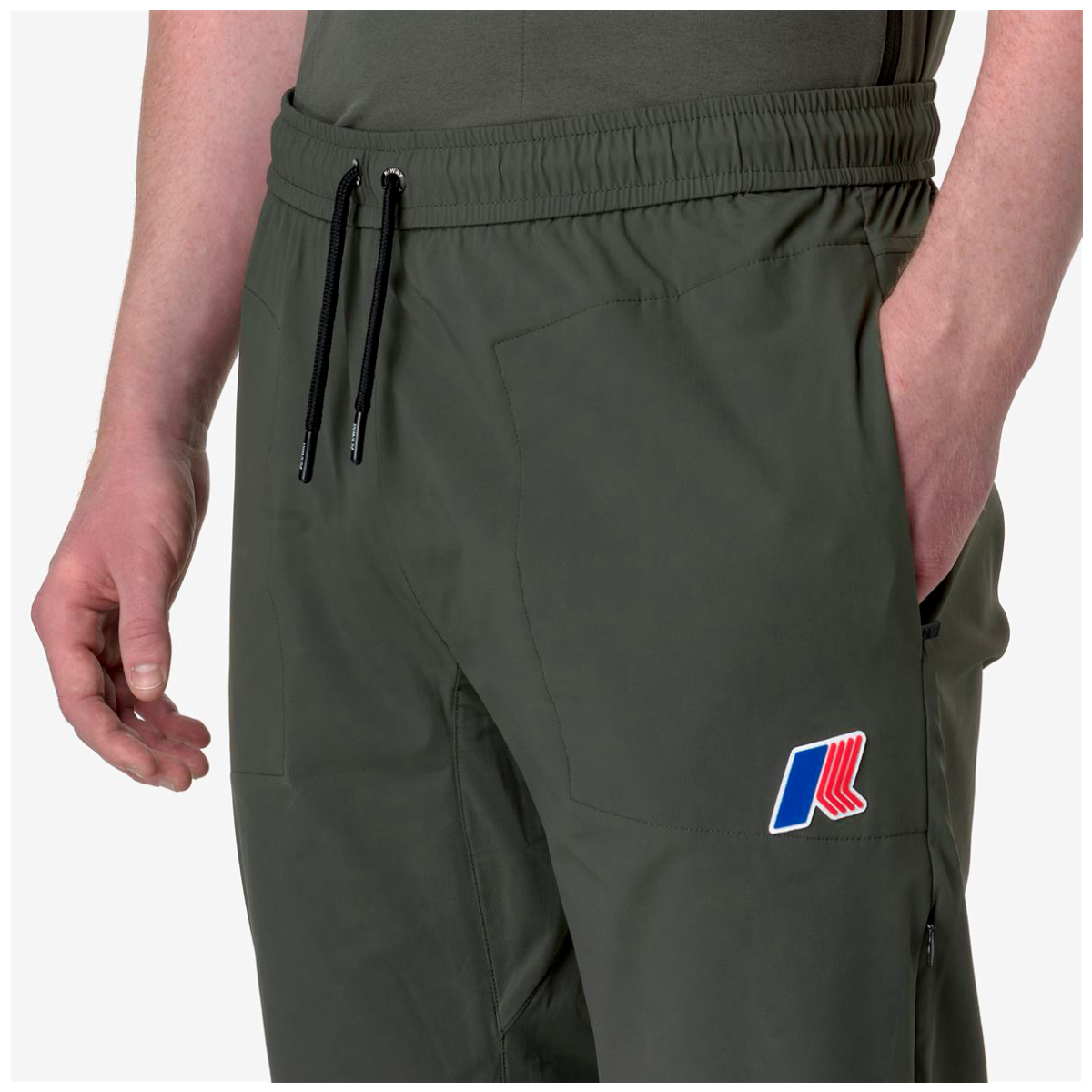 Pantalón K-Way Leonardo Fioravanti Med Green Blackish-5