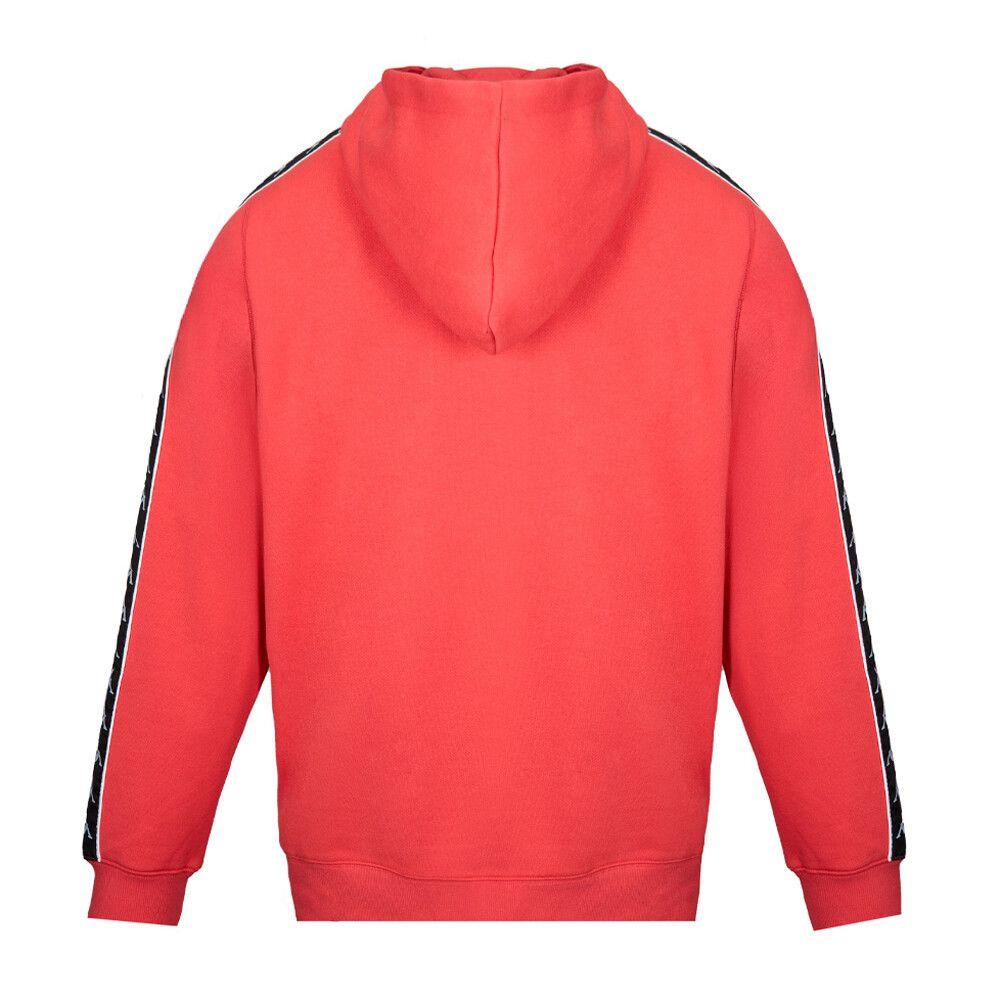 Polerón Kappa Men Full Zipper Red Black-1