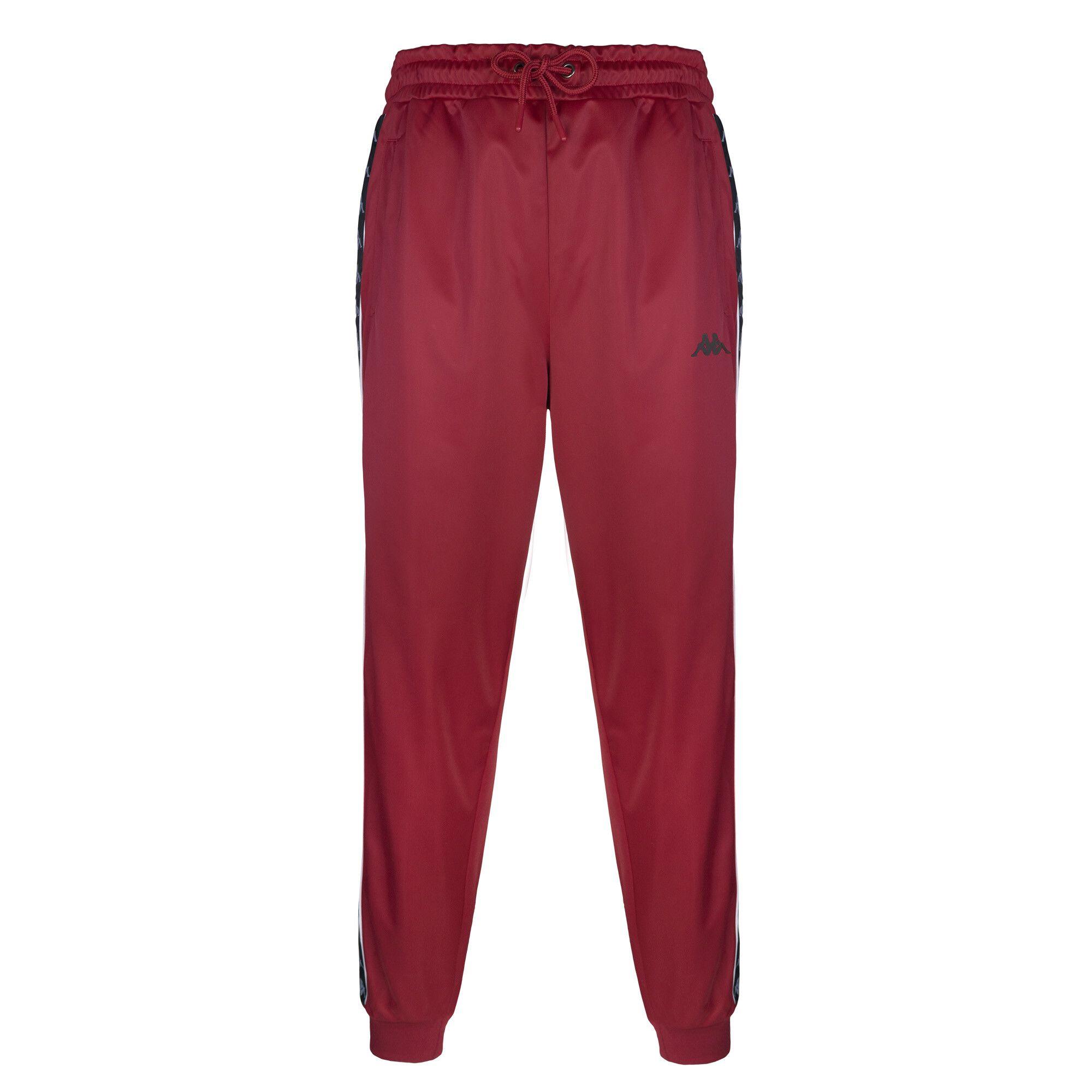 Pantalón Kappa Men Banda Burgundy Black-0