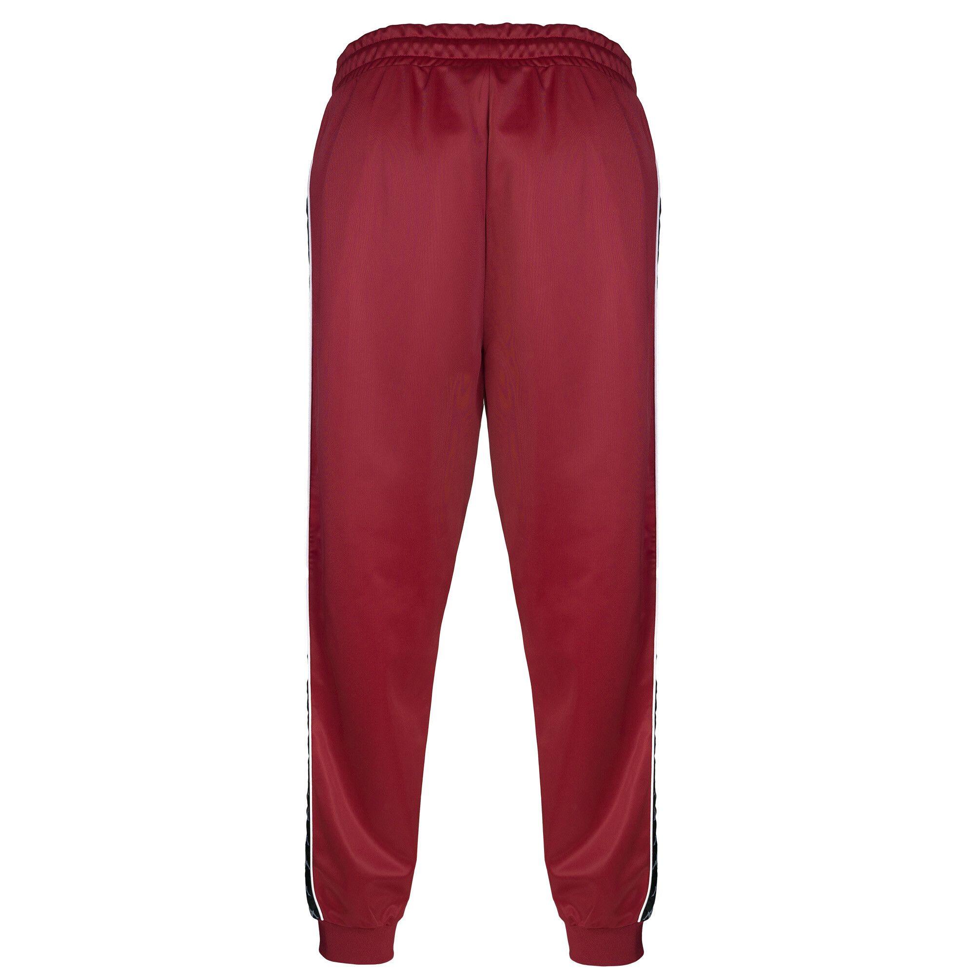 Pantalón Kappa Men Banda Burgundy Black-1