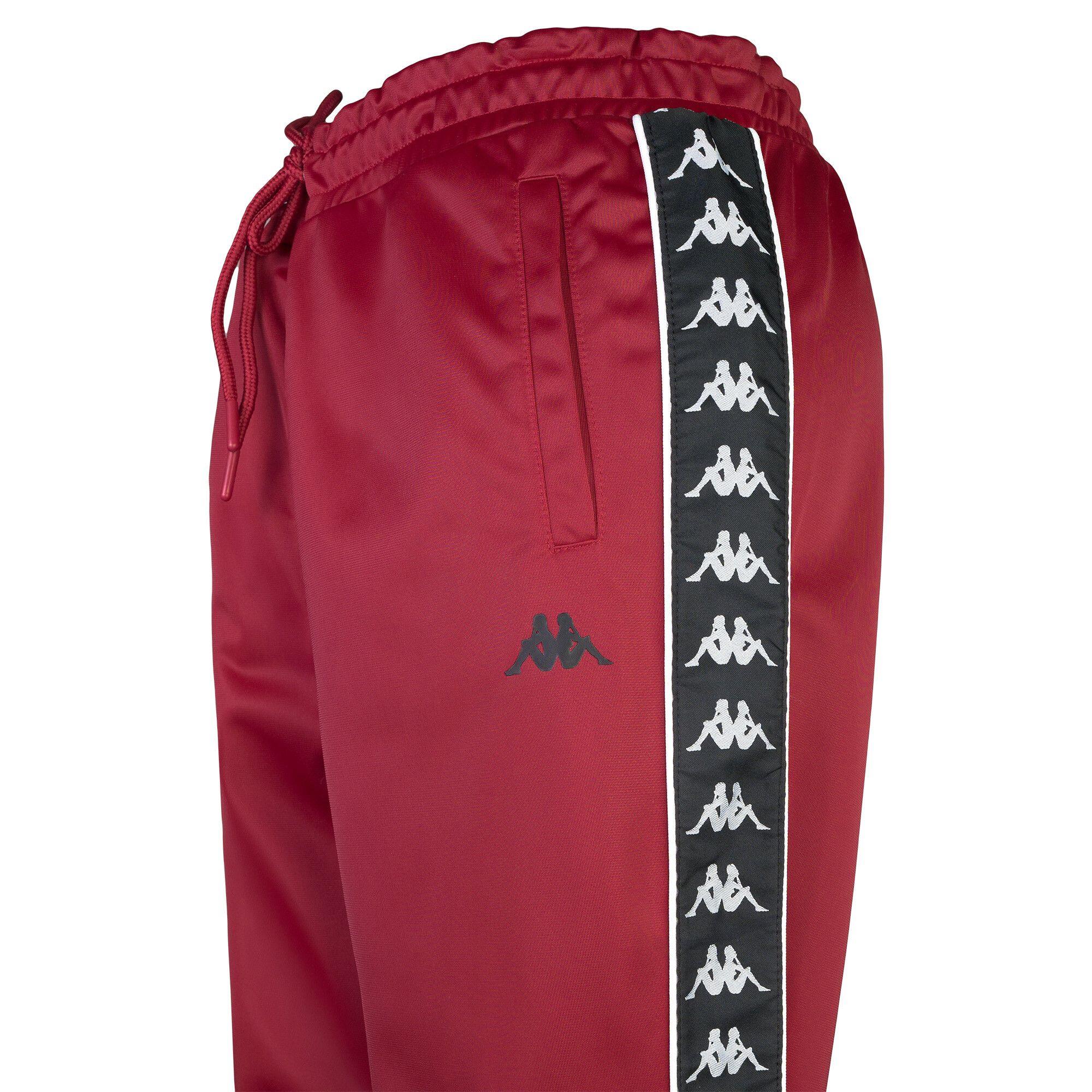 Pantalón Kappa Men Banda Burgundy Black-3