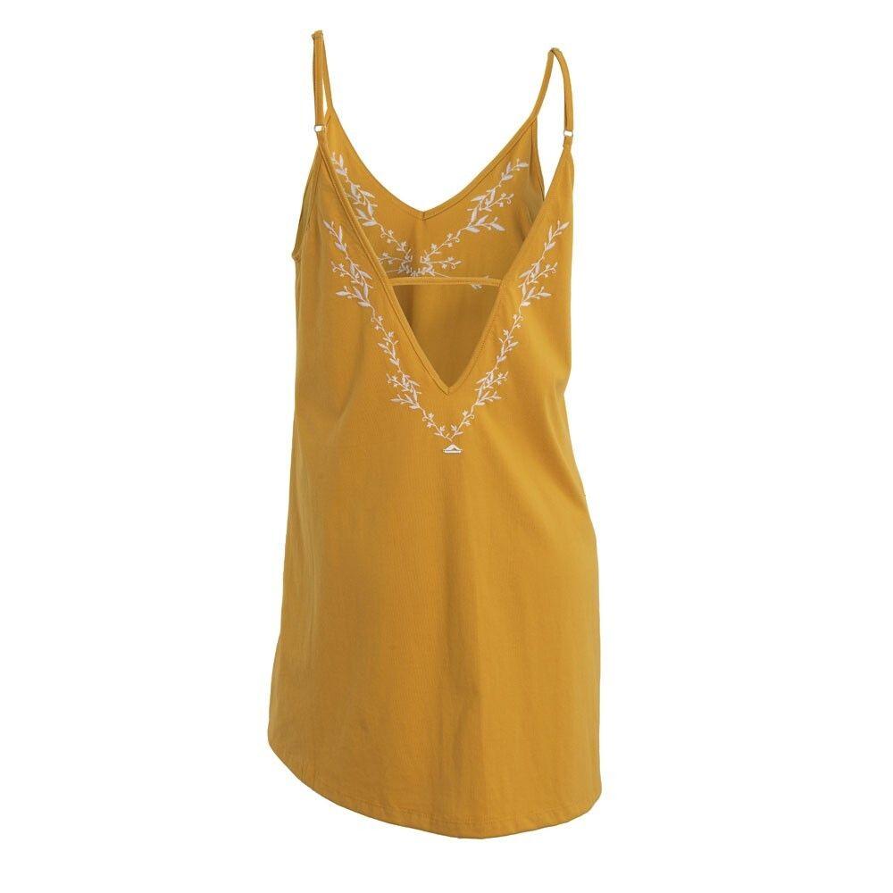 Mini Vestido Strap Mustard-2