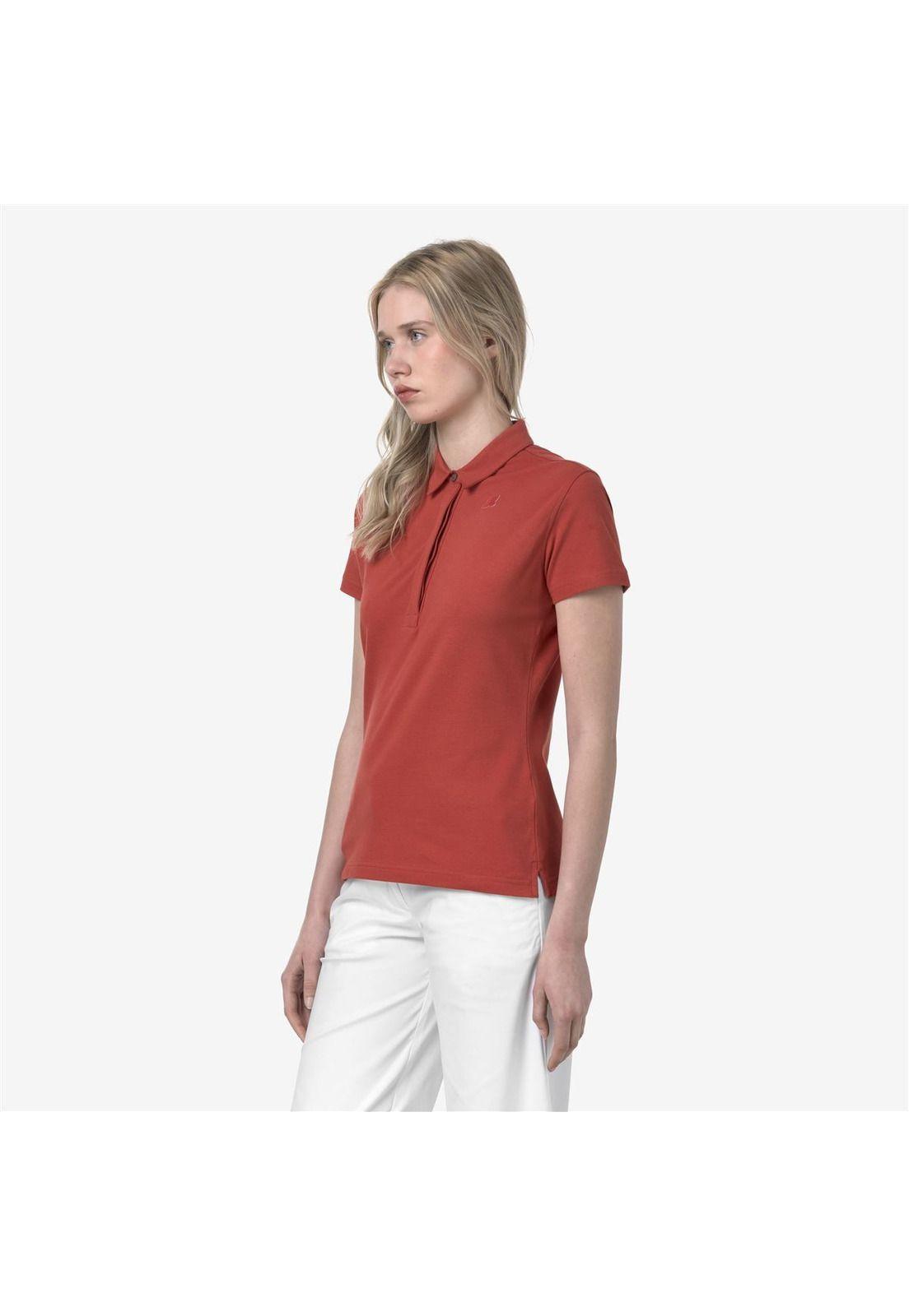 Polera K-Way Women Amedea Pique Red Jasper-2
